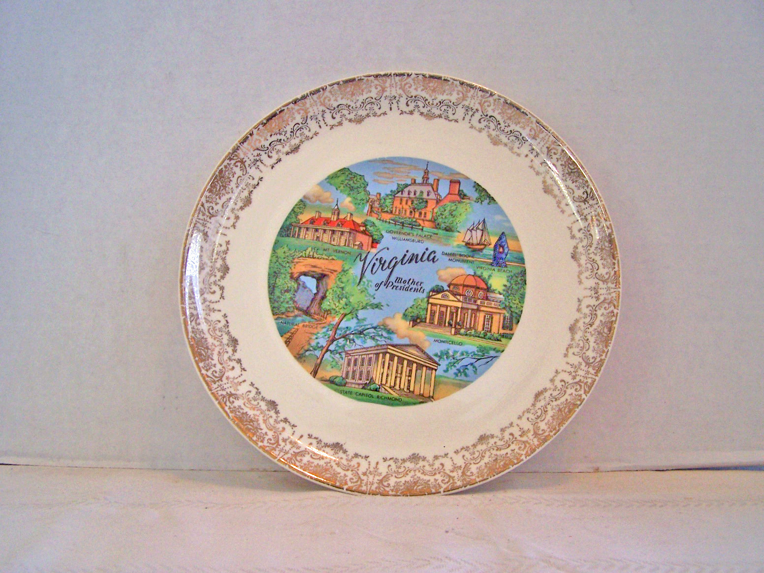 Virginia Souvenir Plate