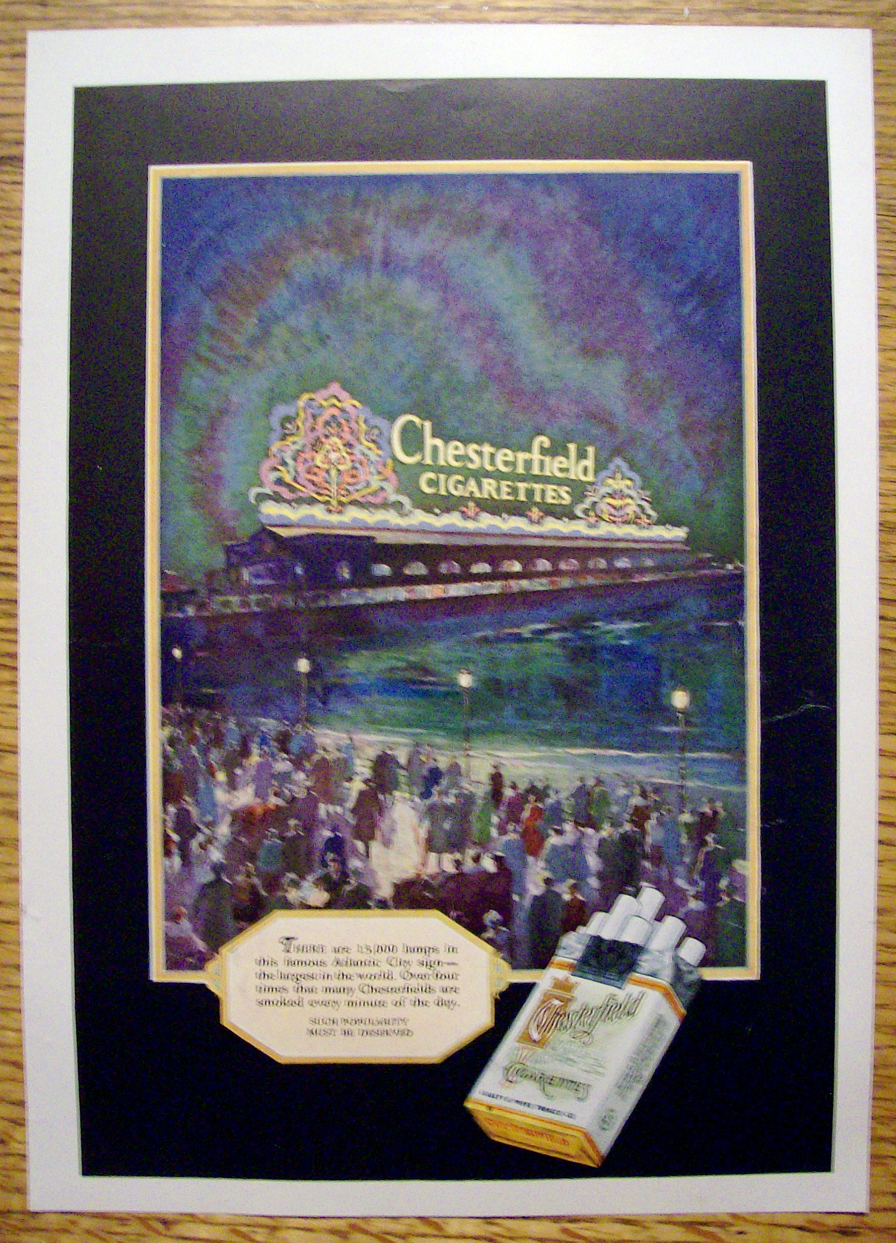 Vintage Ad: 1927 Chesterfield Cigarettes