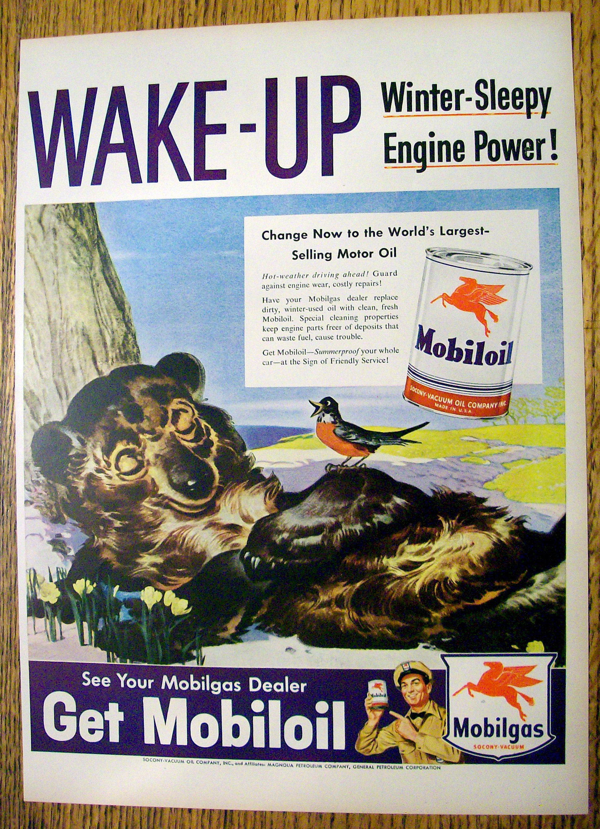 Vintage Ad: 1948 Mobil Gas