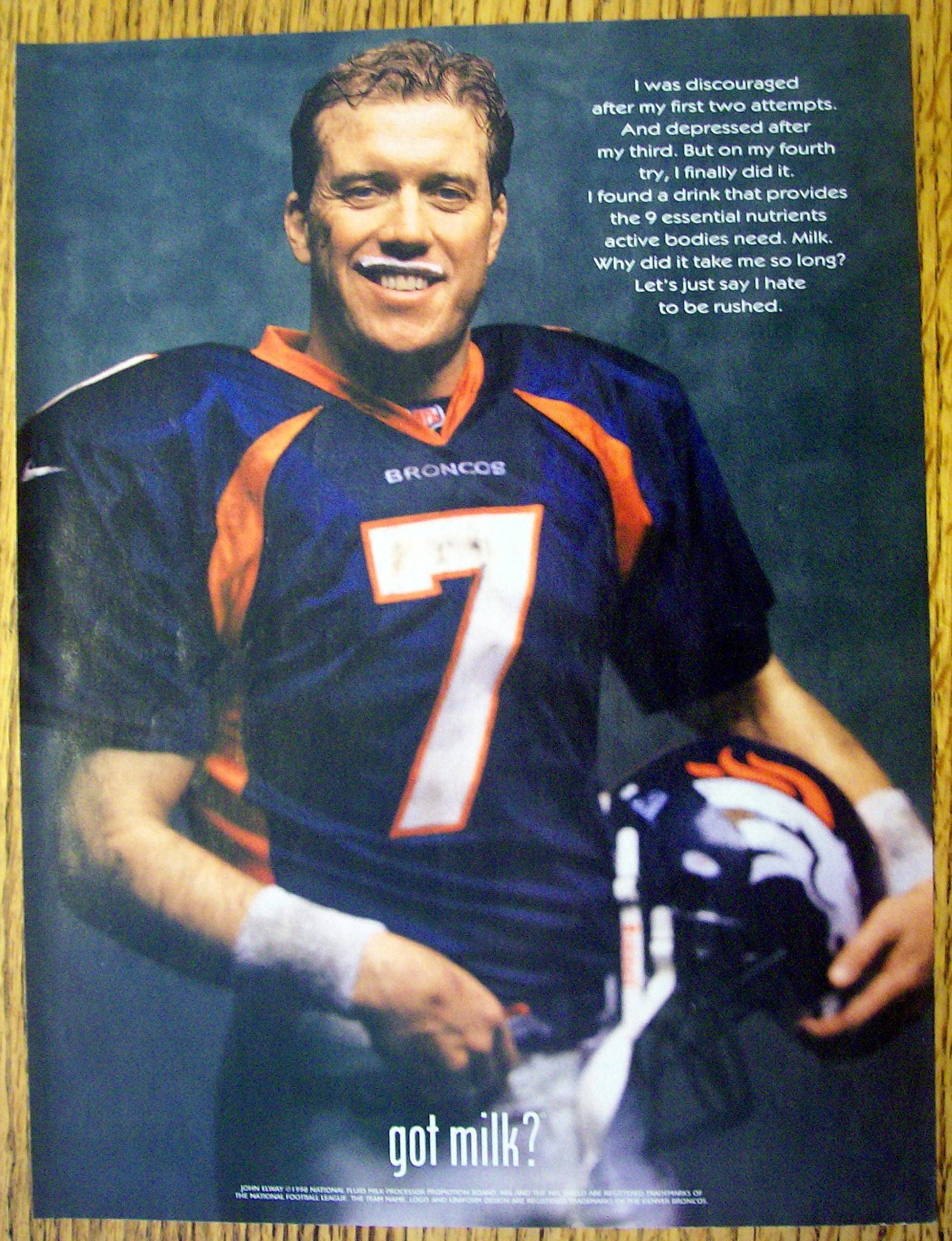 1998 Got Milk with Football's John Elway
