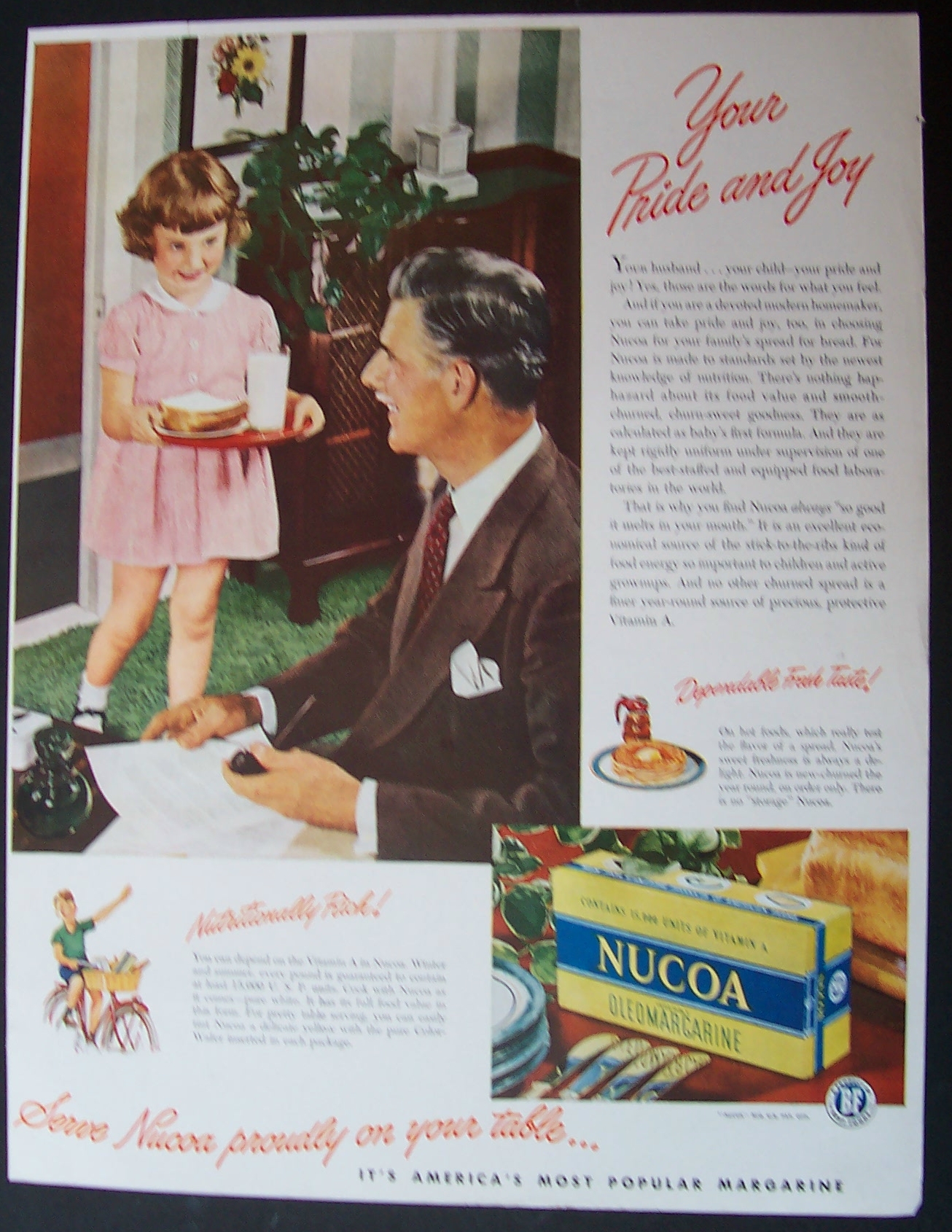 Vintage Ad: 1948  Nucoa  Margarine