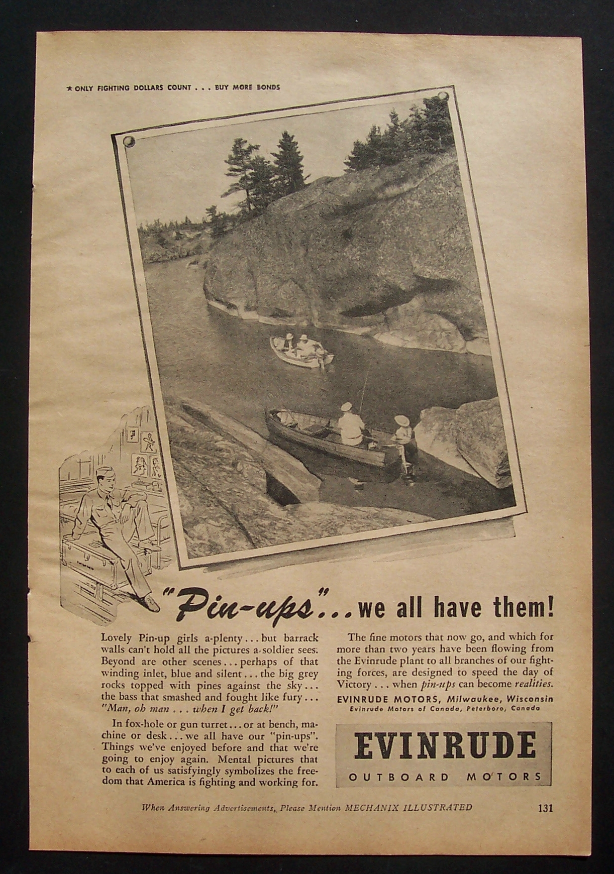 Vintage Ad: 1944 Evinrude Outboard Motors
