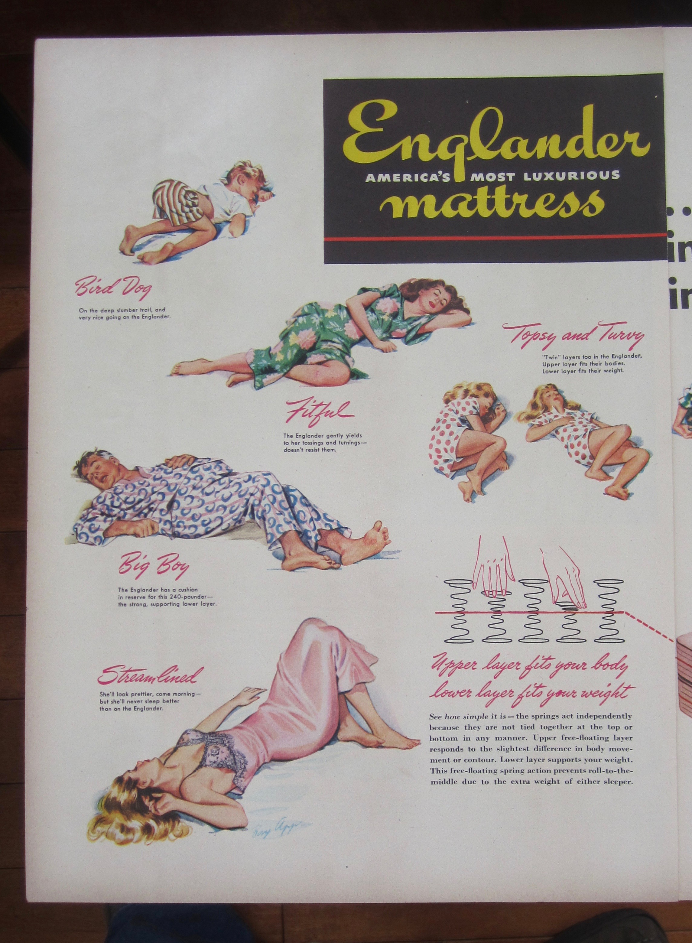 1947 Englander Mattress a Variety of Different People