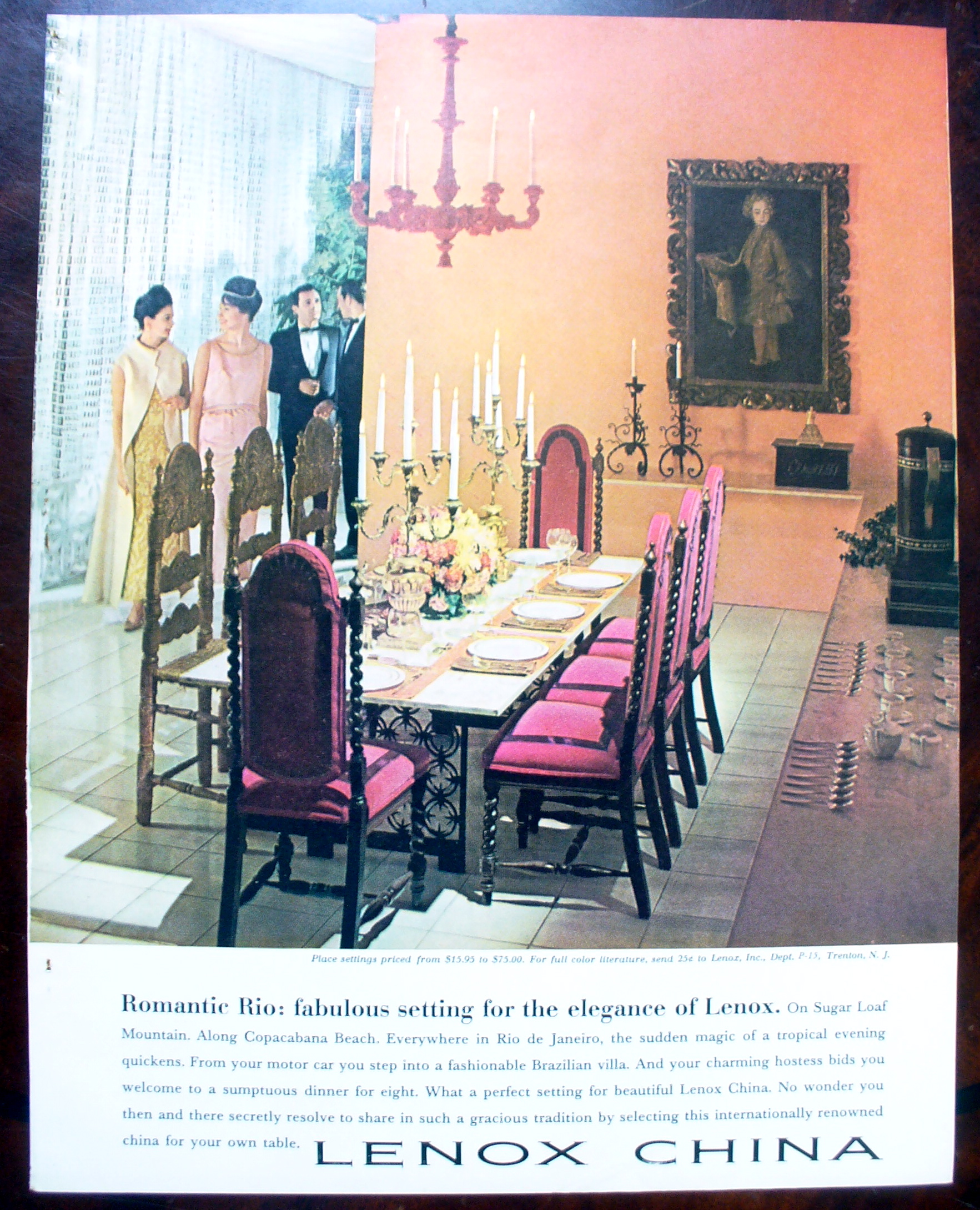 1963 Lenox China With Romantic Rio