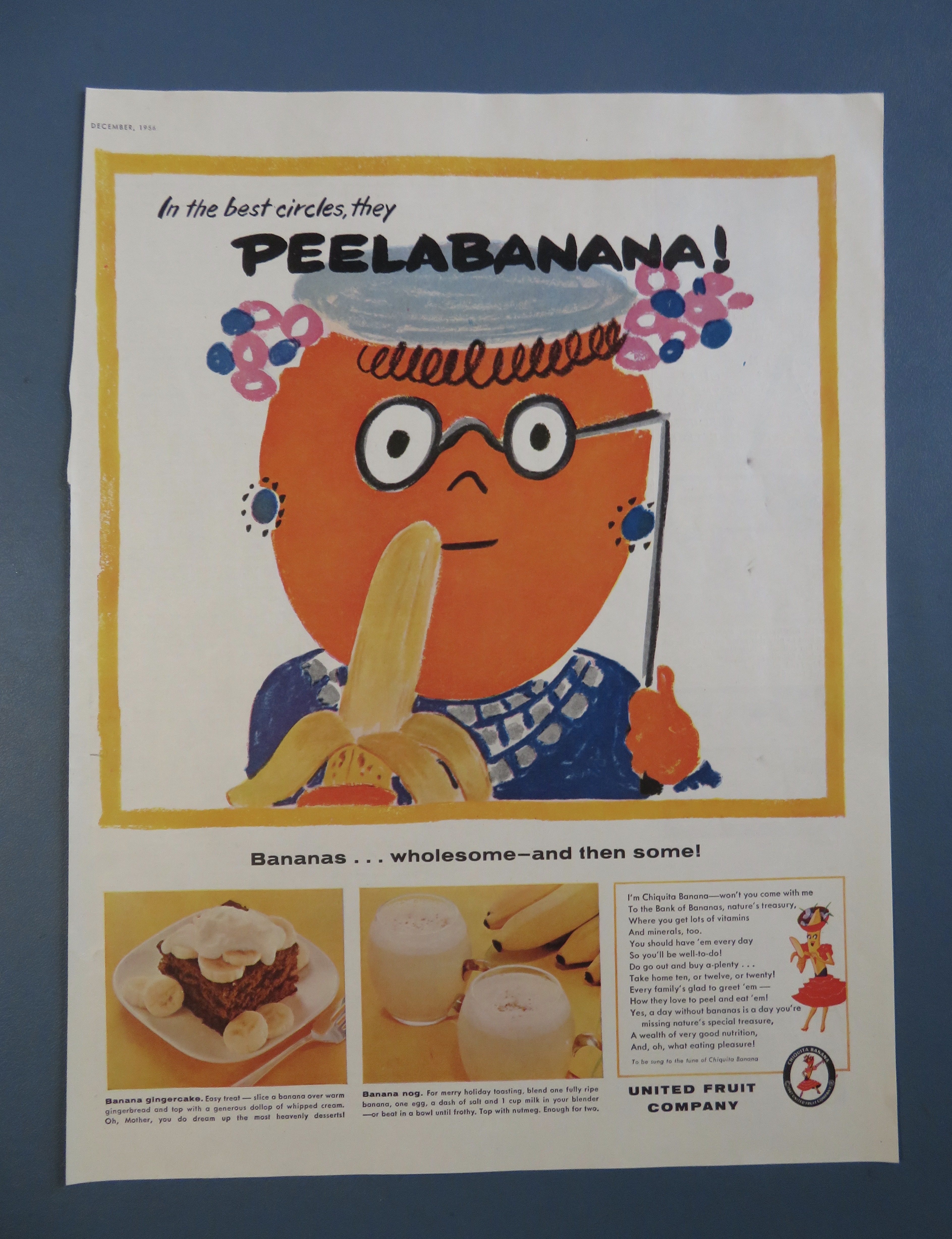 1956 United Fruit Company with Peelabanana