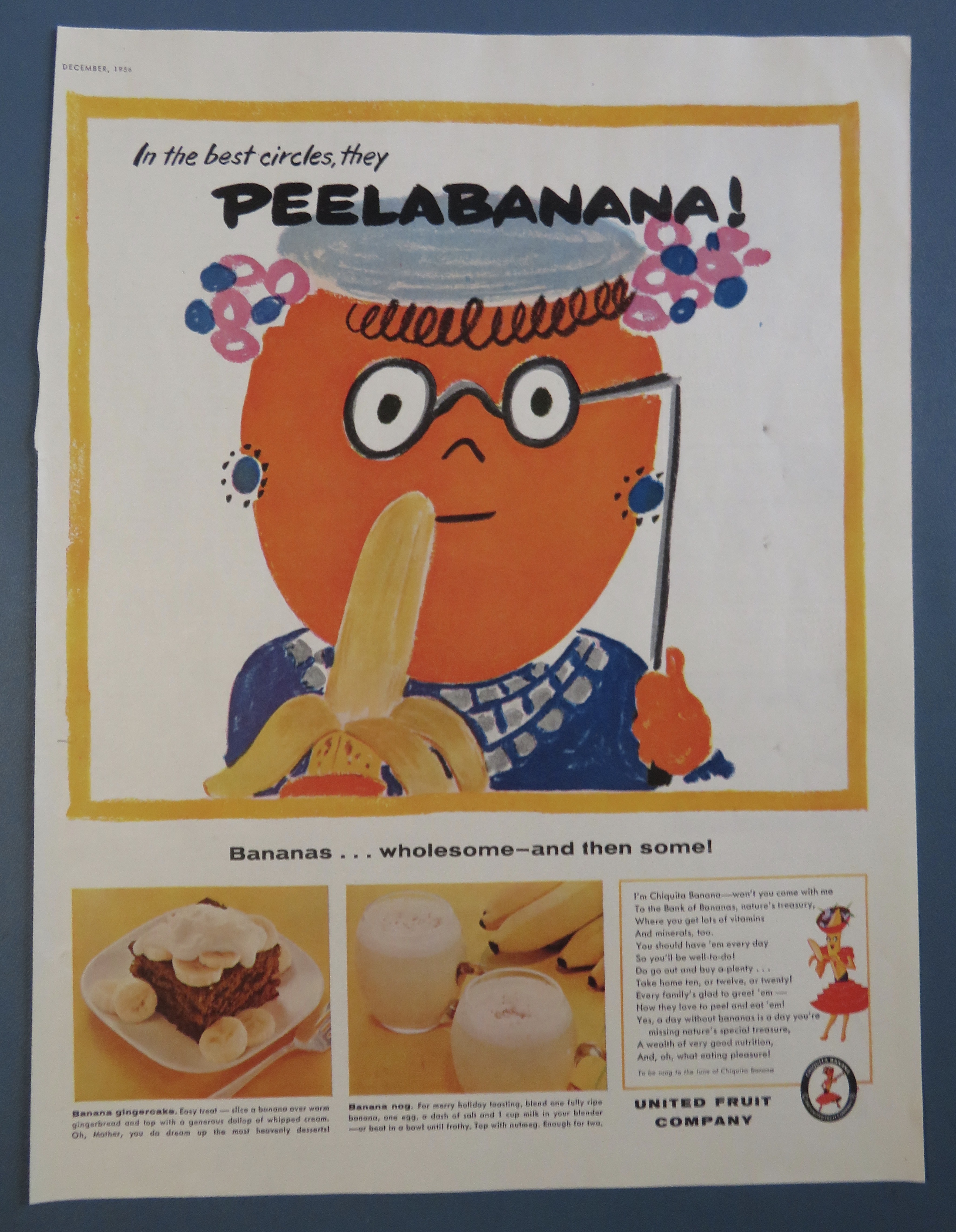 1956 United Fruit Company with Peelabanana