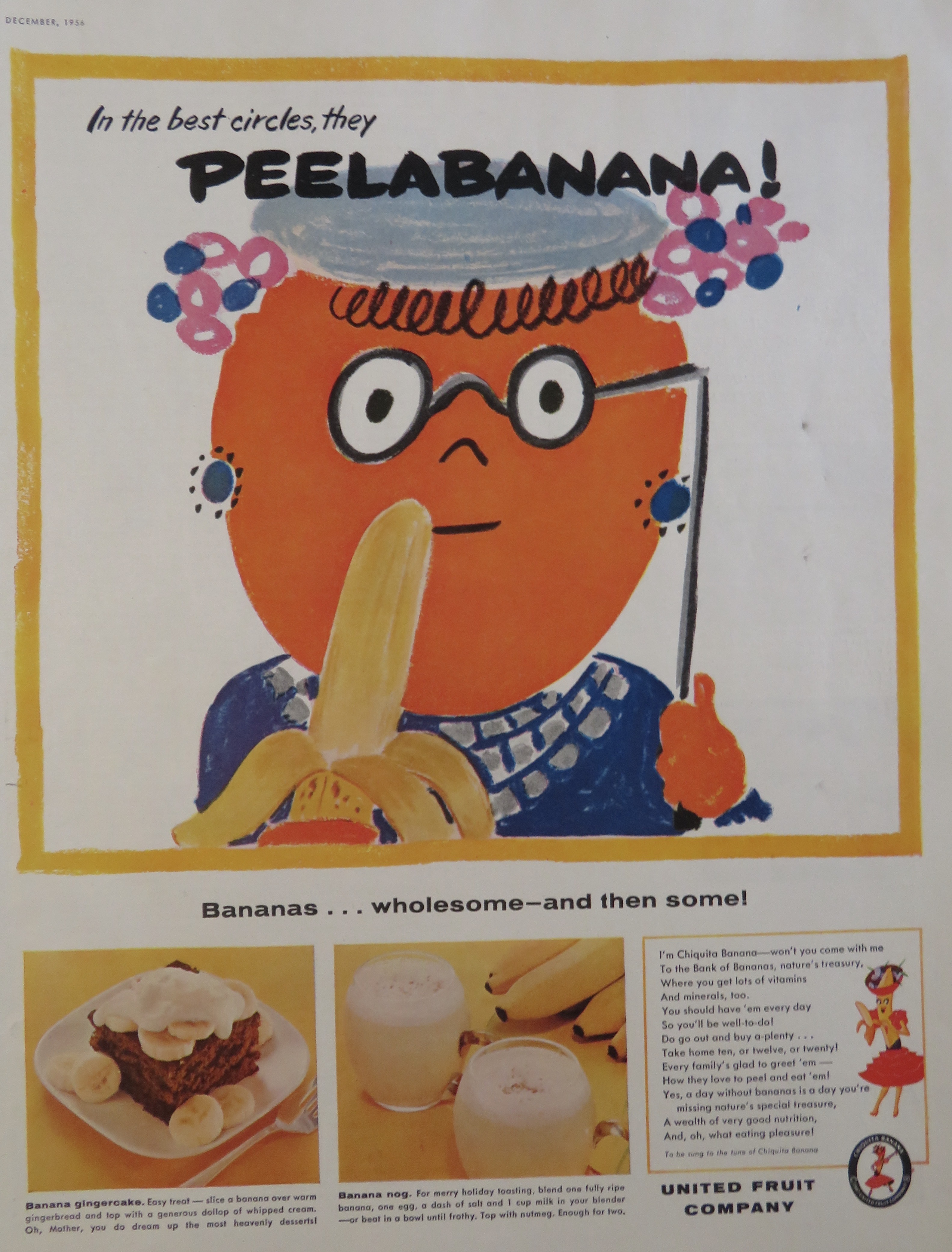1956 United Fruit Company with Peelabanana