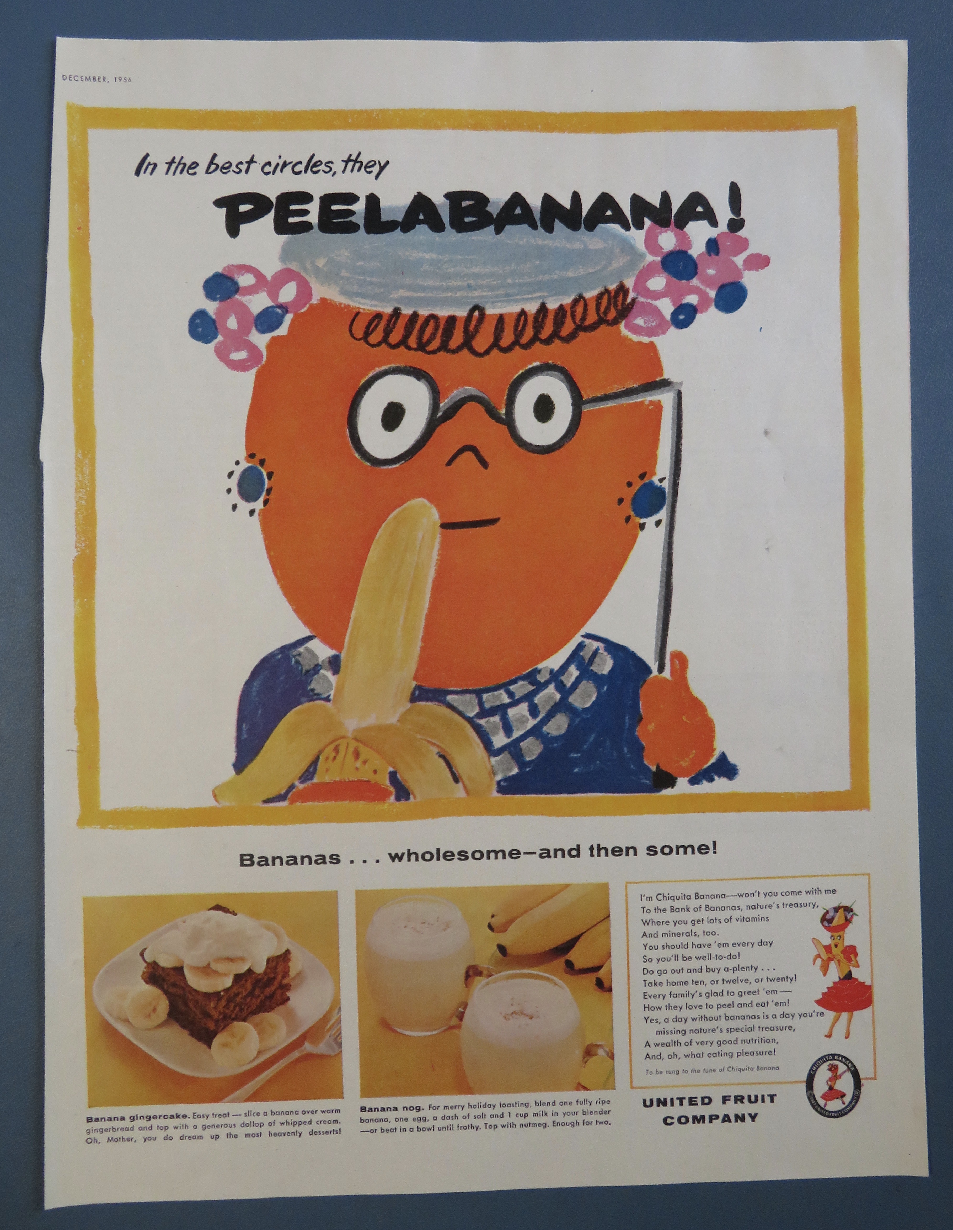 1956 United Fruit Company with Peelabanana