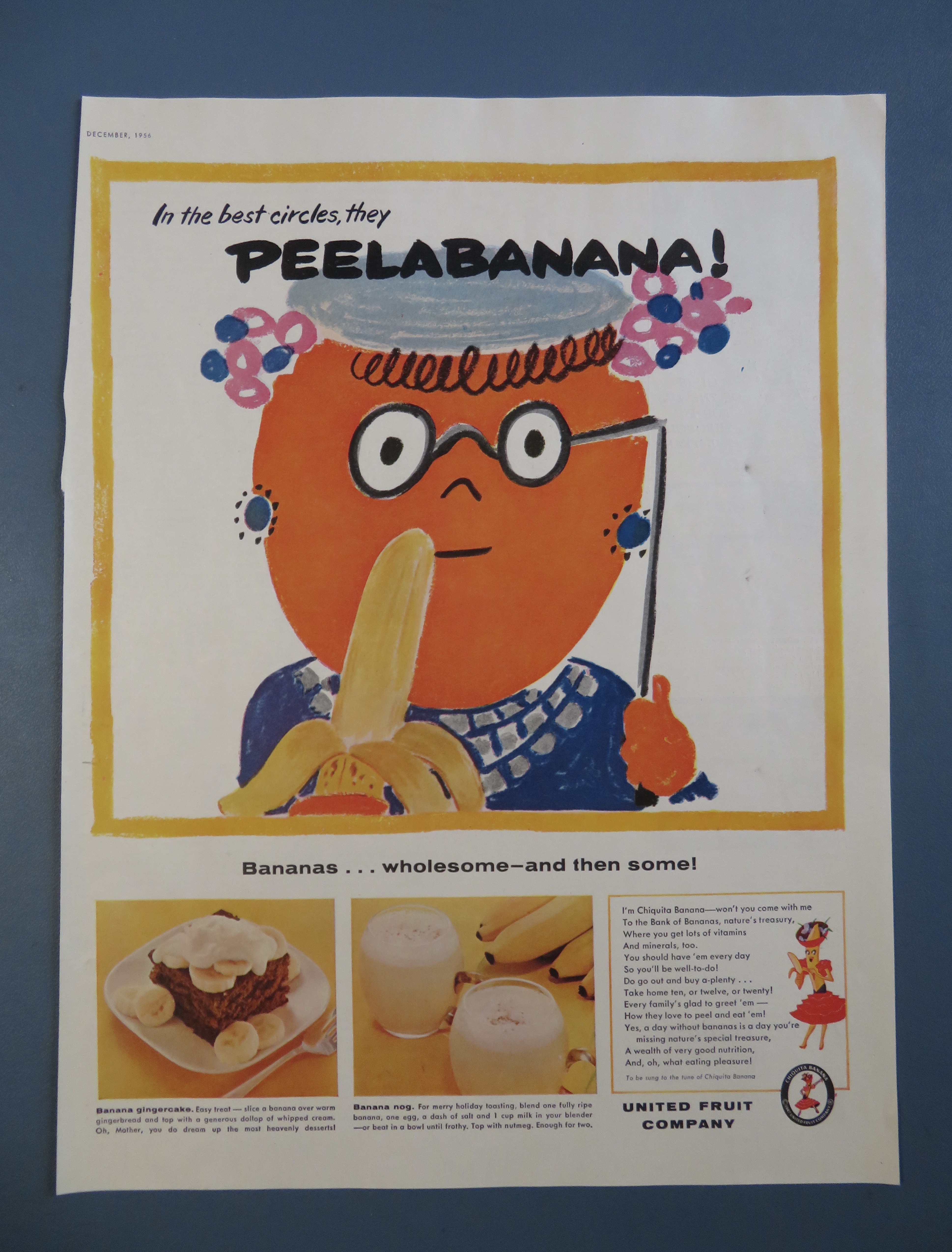 1956 United Fruit Company with Peelabanana