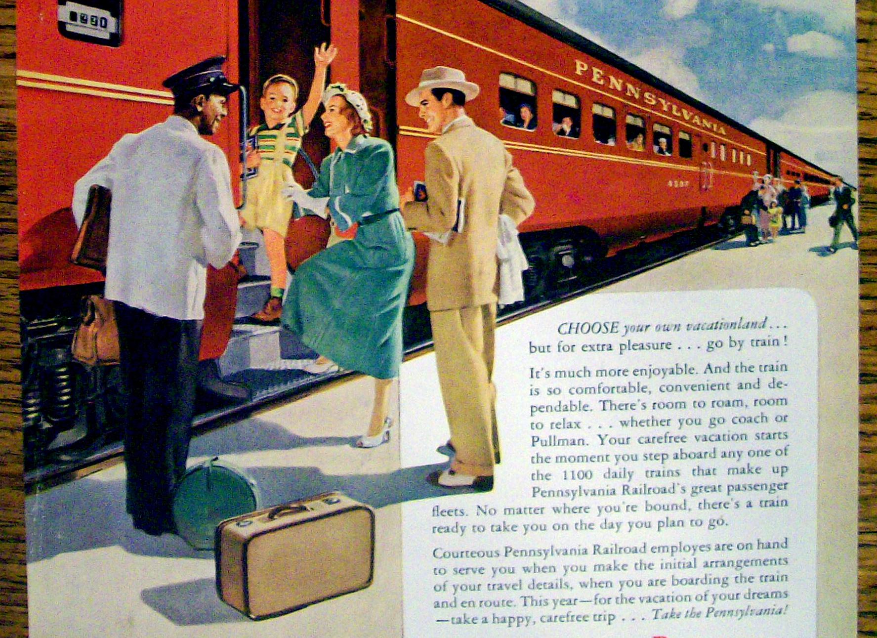 Vintage Ad: 1949 Pennsylvania Railroad