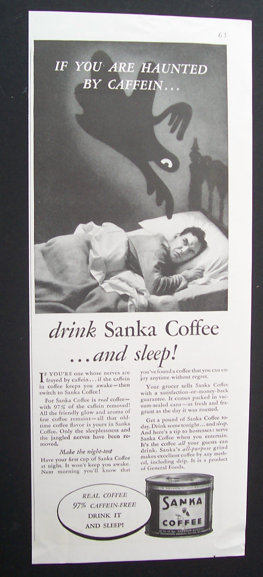1933  Sanka  Coffee