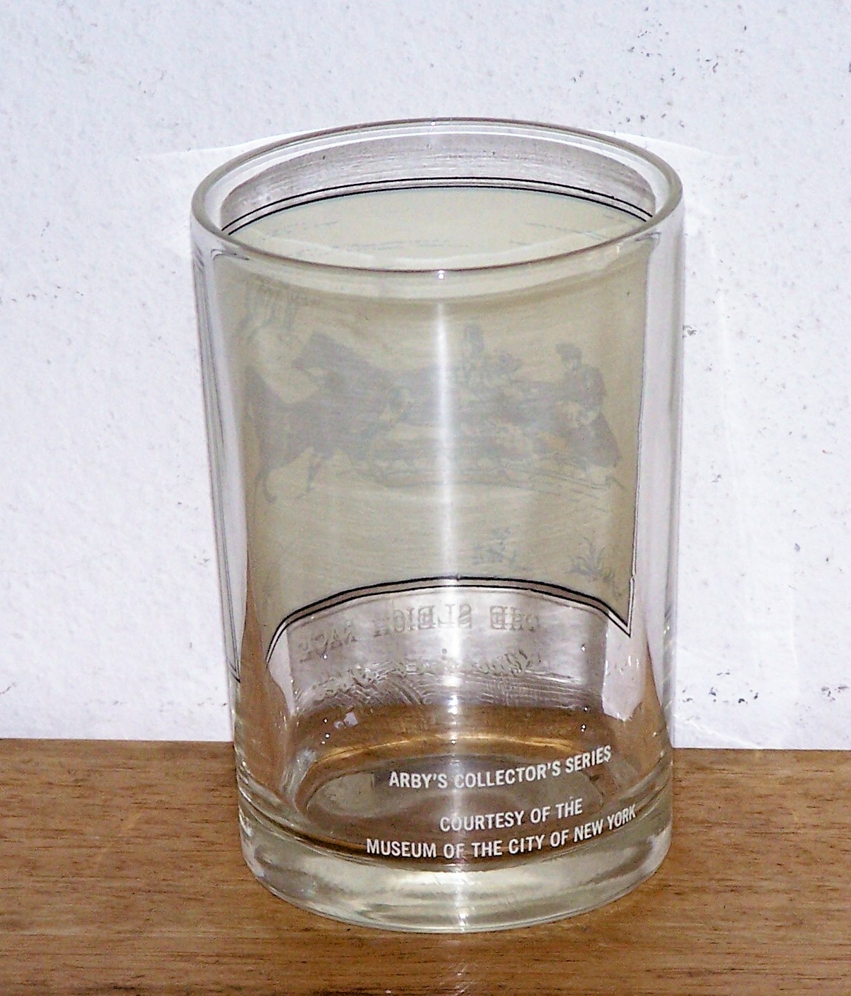 Arby'S, The Sleigh Race, Currier & Ives Glass