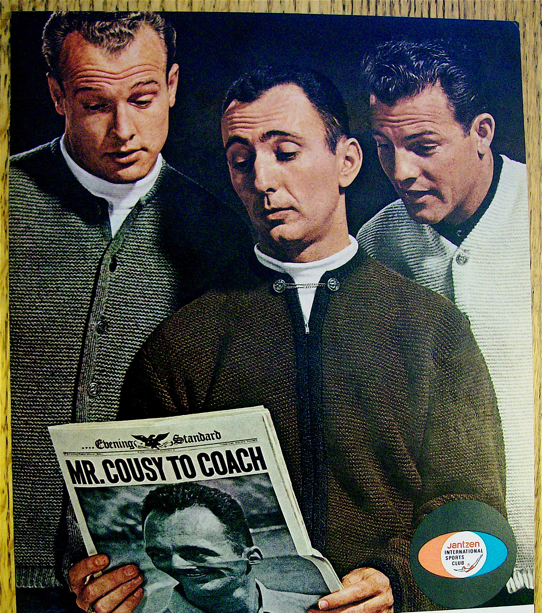 1963 Jantzen w/Frank Gifford, Bob Cousy & Paul Hornung