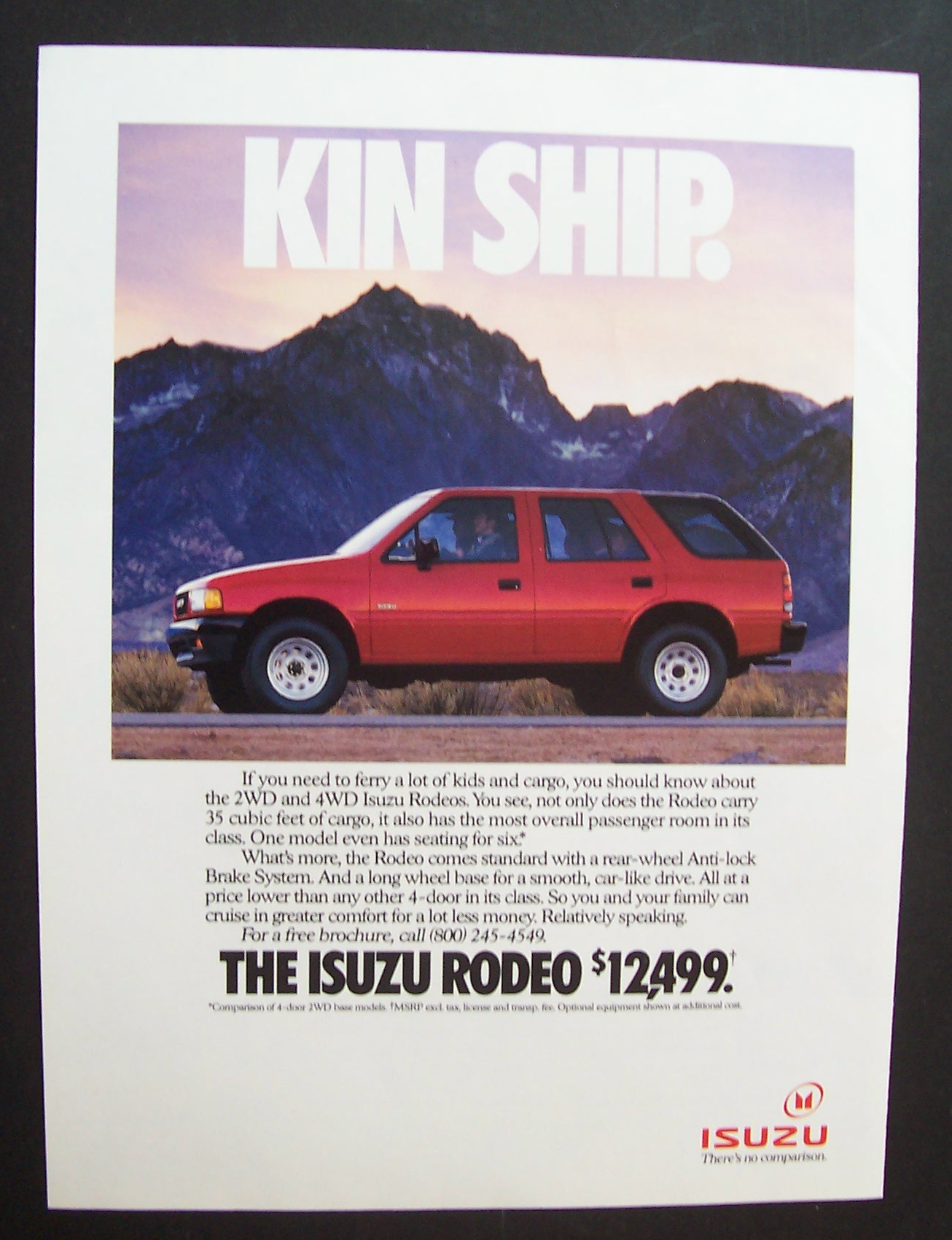 Vintage Ad: 1991 Isuzu Rodeo