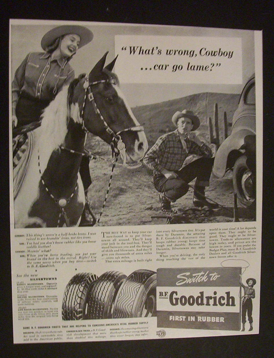 Vintage Ad: 1941  B. F.  Goodrich