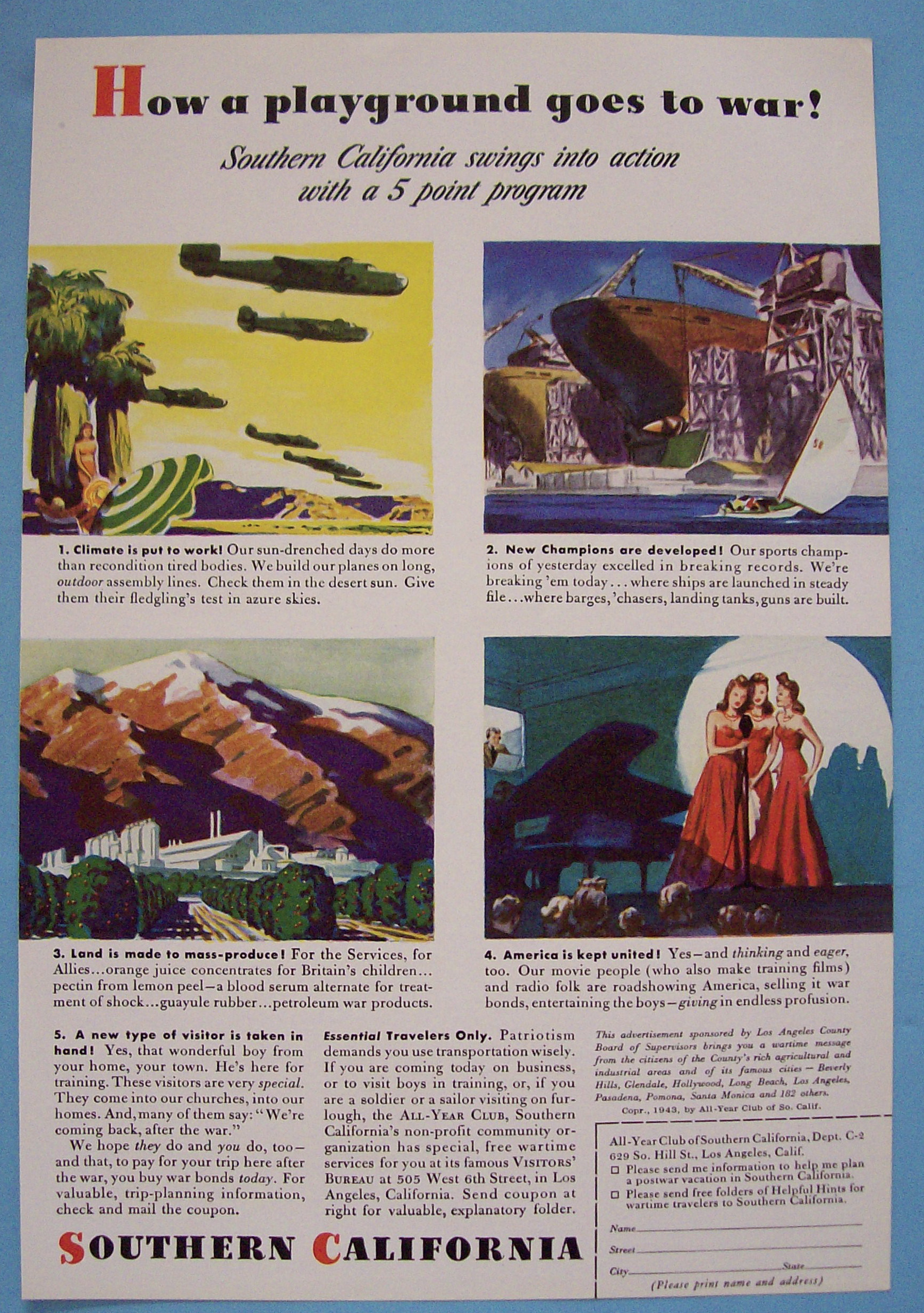 Vintage Ad: 1943 Southern California