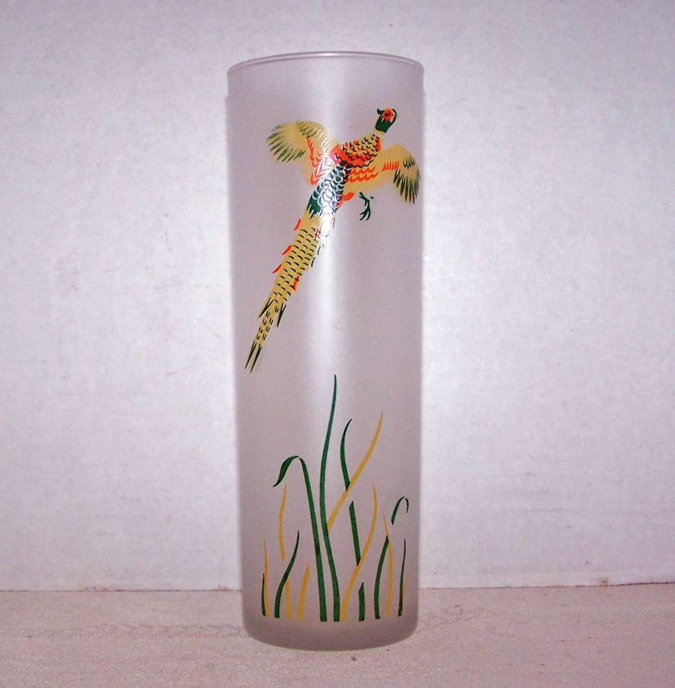 Game Bird Frosted Glass