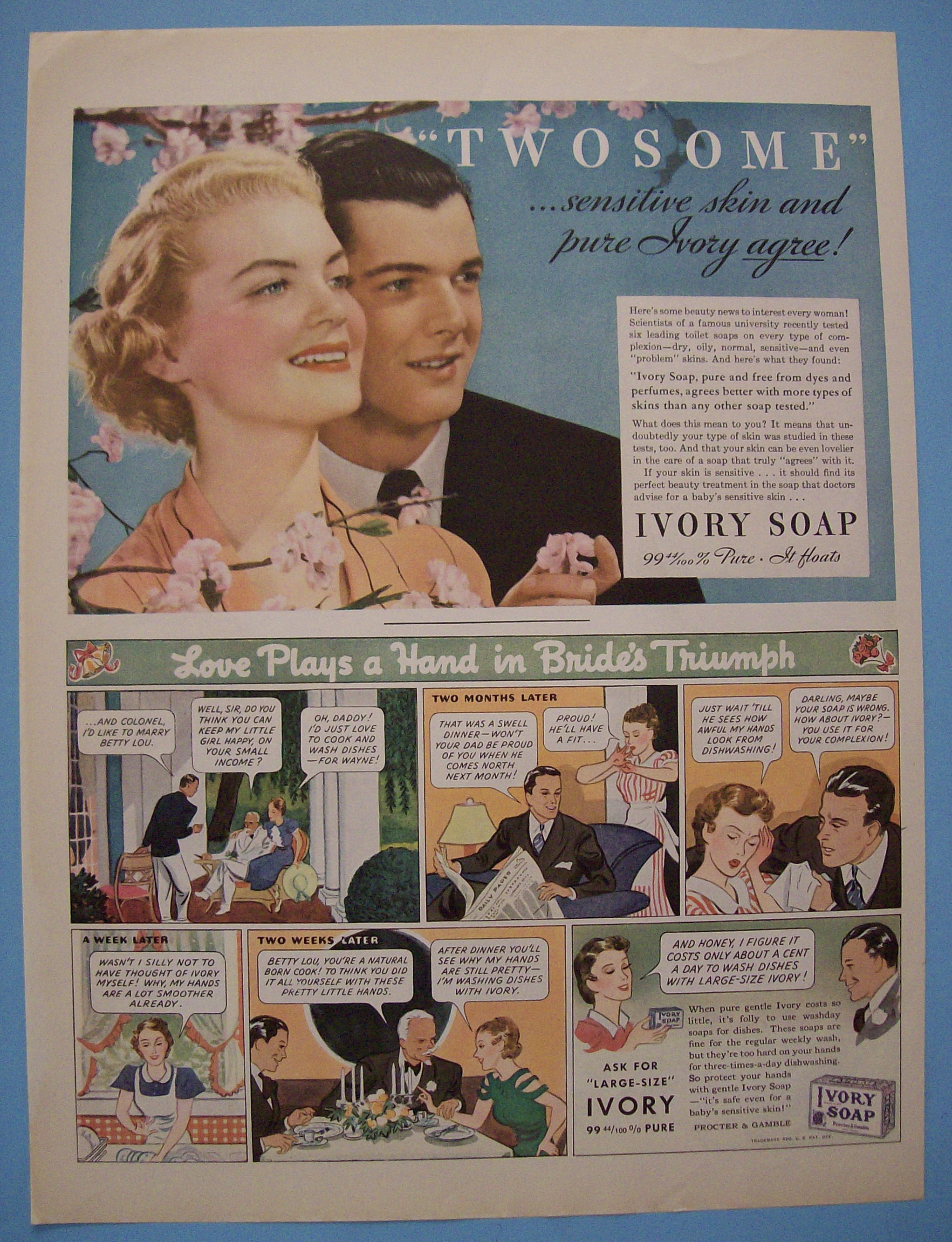Vintage Ad: 1937 Ivory Soap