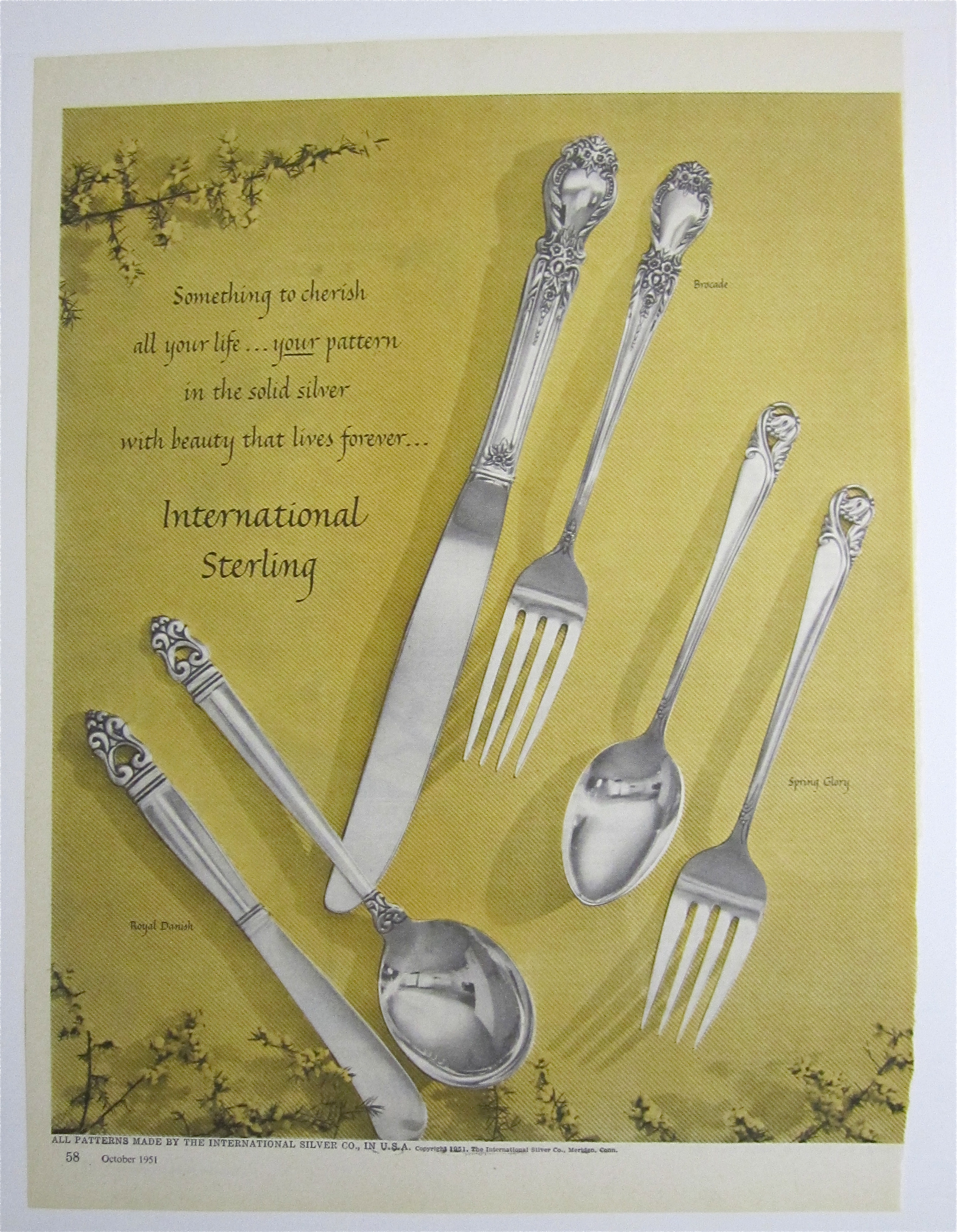 1951 International Sterling with Brocade & More