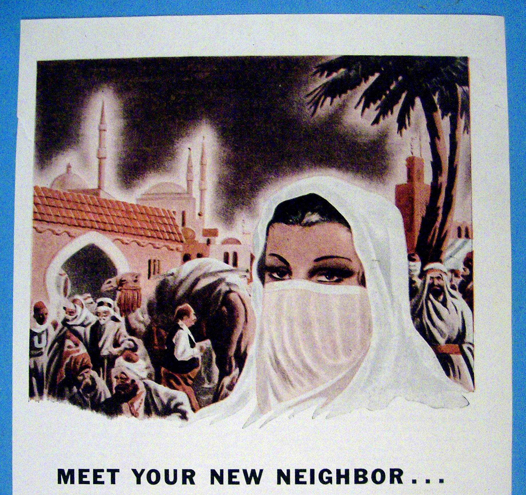 1944 Hallicrafters Radio with Meet Your New Neighbor