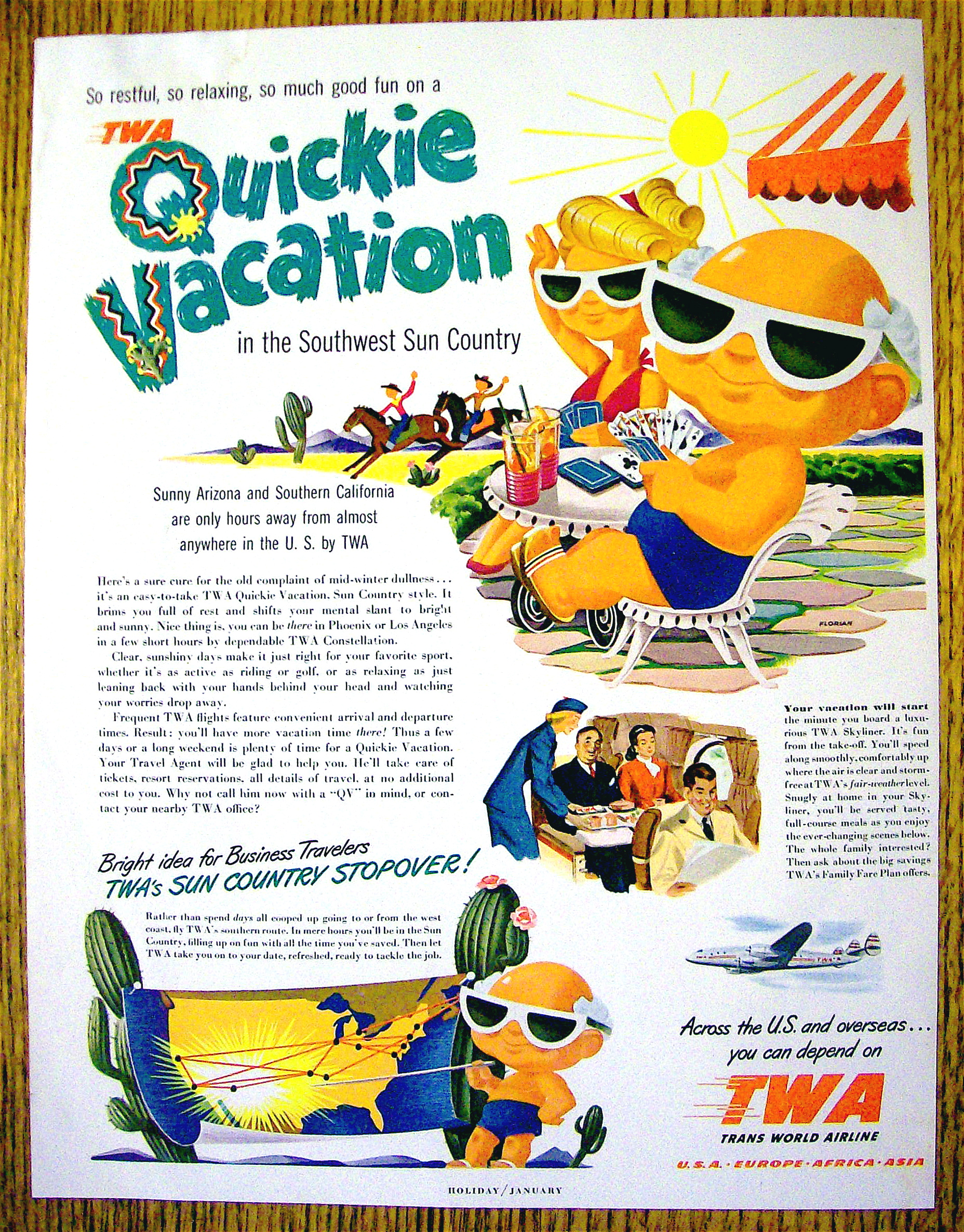 1950 Trans World Airlines (TWA) with Sun Country