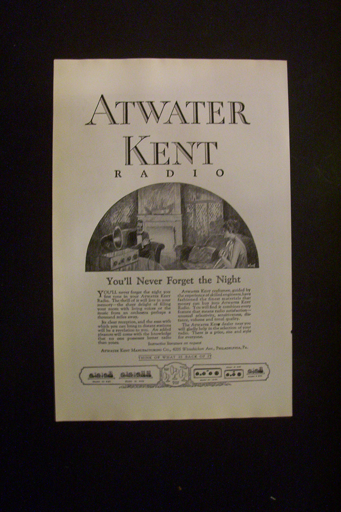 Vintage Ad: 1925 Atwater Kent Radio