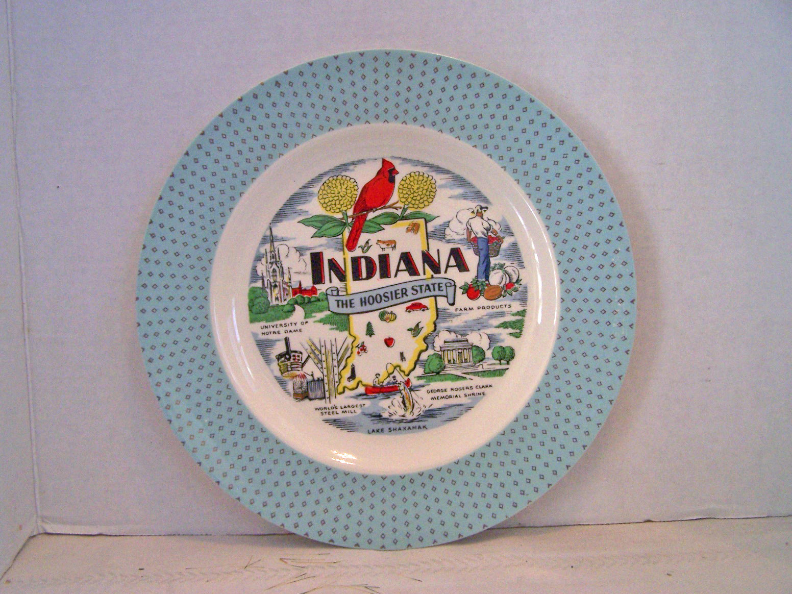 Souvenir Plate from Indiana