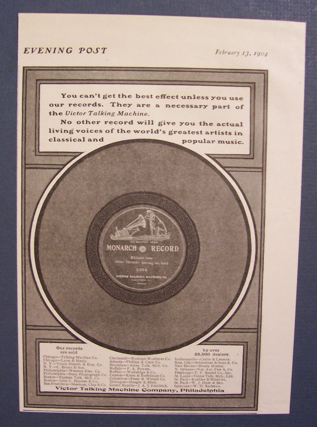 Vintage Ad: 1904 Victor Talking Machine Co.