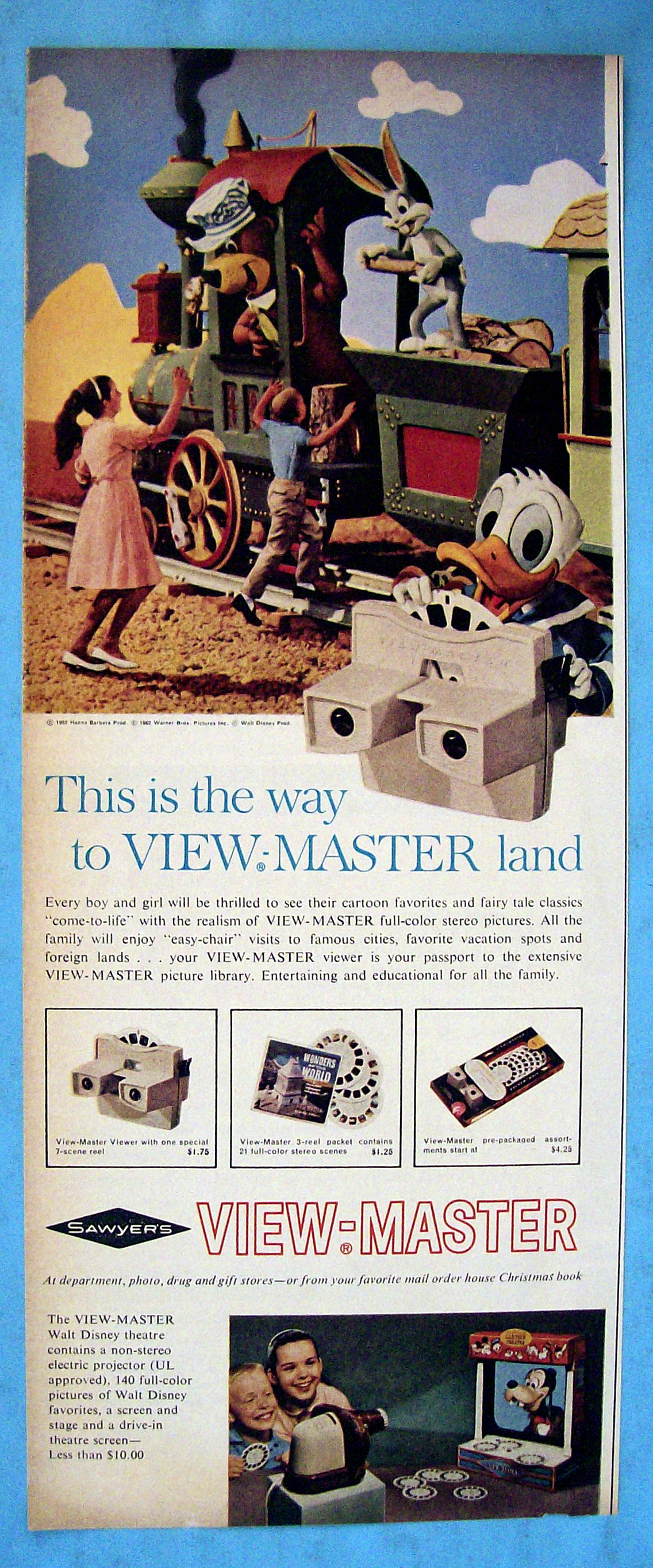 Vintage Ad: 1962 Sawyer View Master w/ Donald Duck
