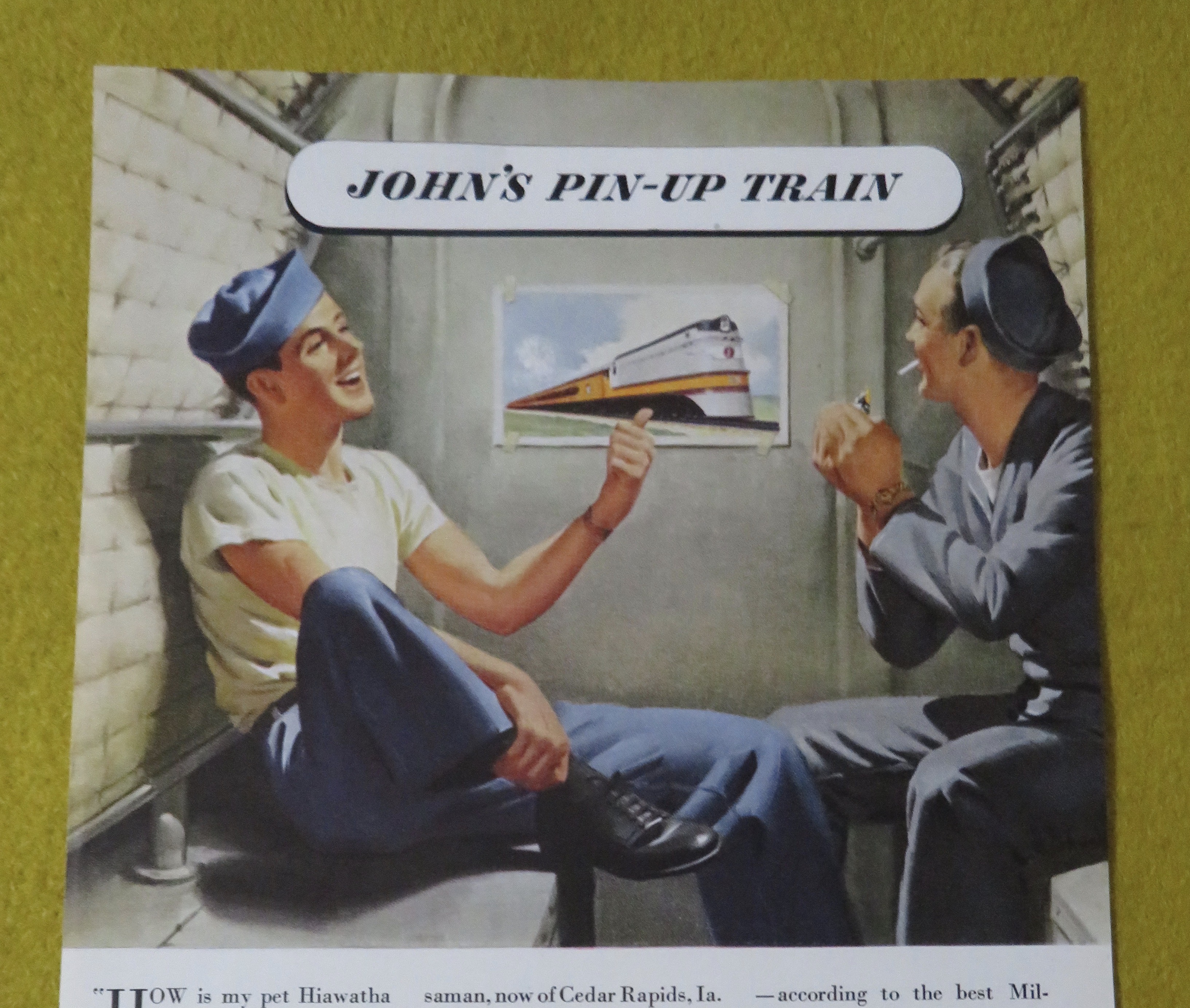 1945 The Milwaukee Road with John's Pin Up Train