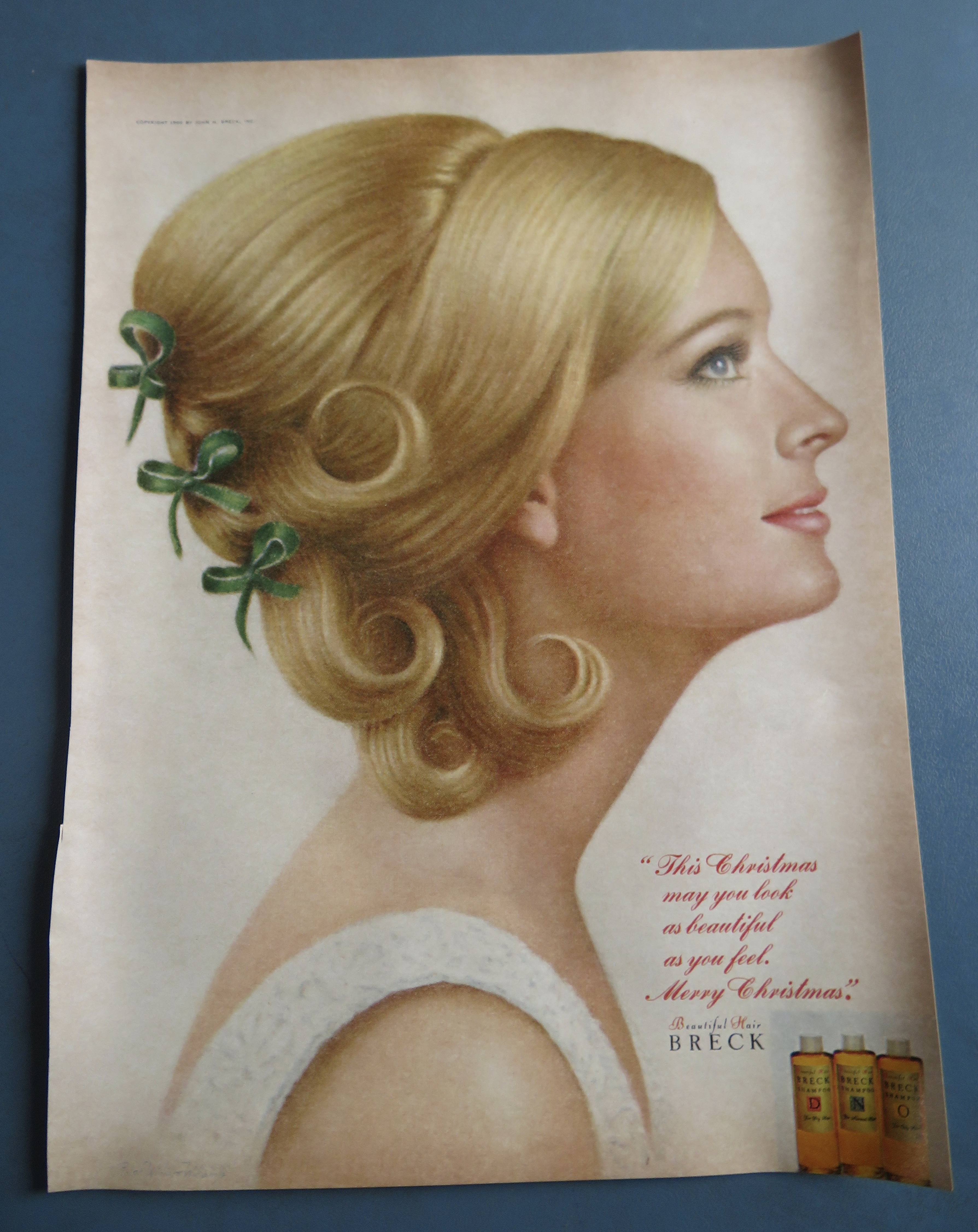1966 Breck Shampoo with The Christmas Look