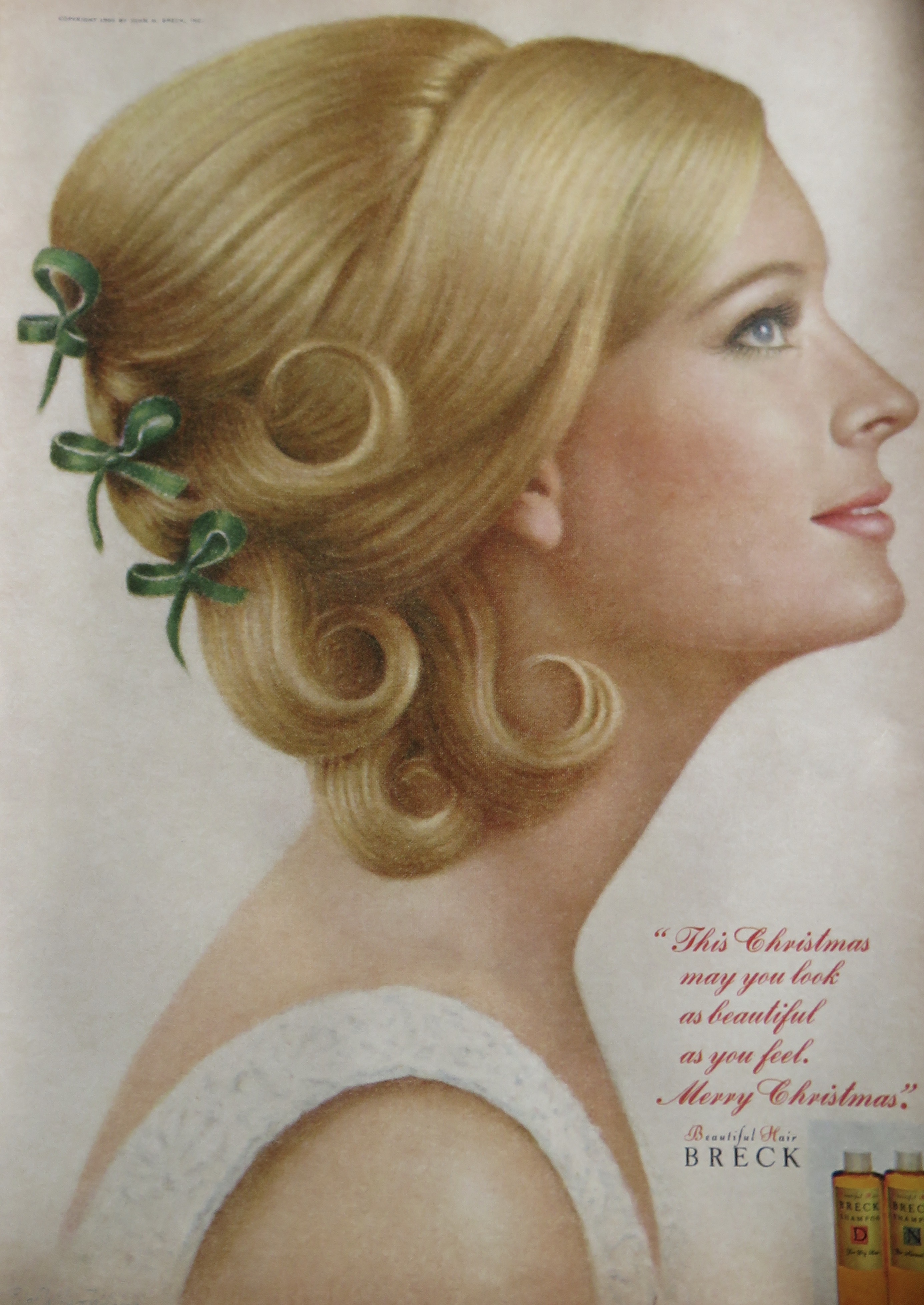 1966 Breck Shampoo with The Christmas Look