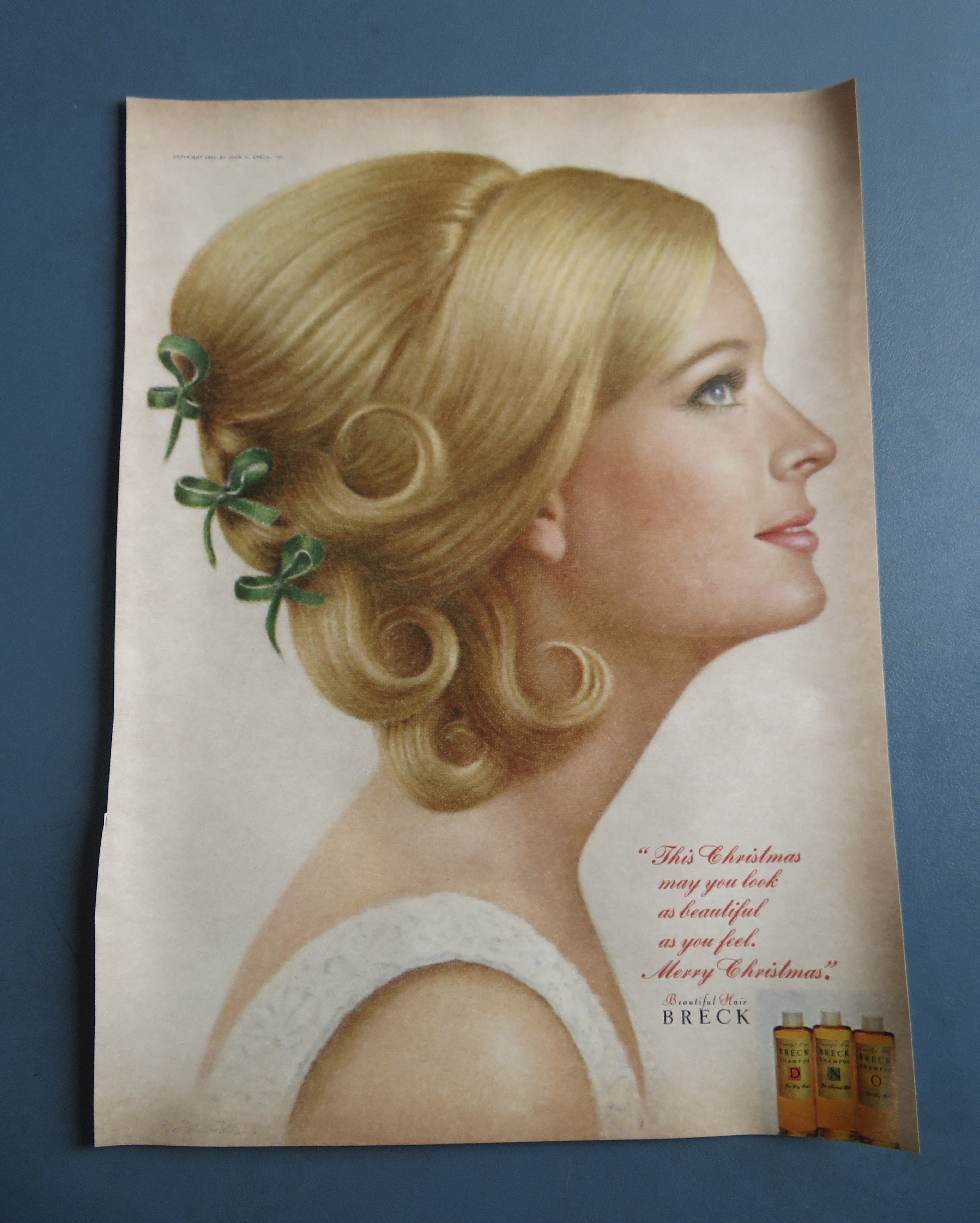 1966 Breck Shampoo with The Christmas Look