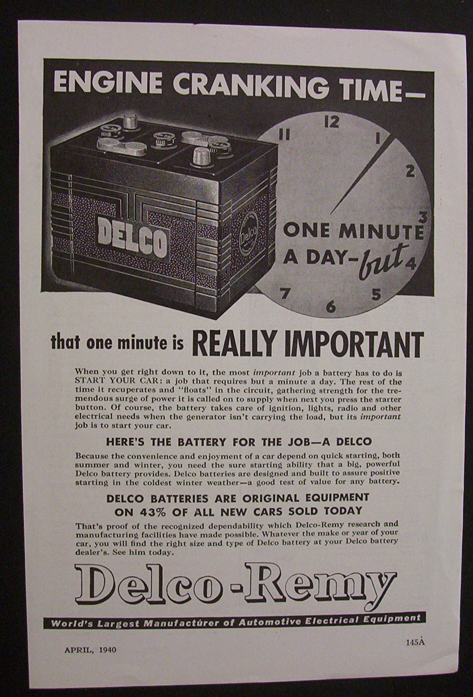 1940  Delco  Remy