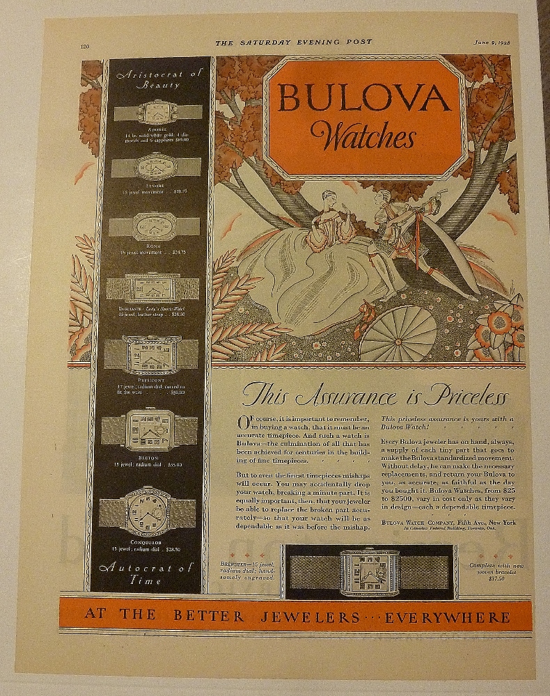 1928 Bulova Watches With Rona & More