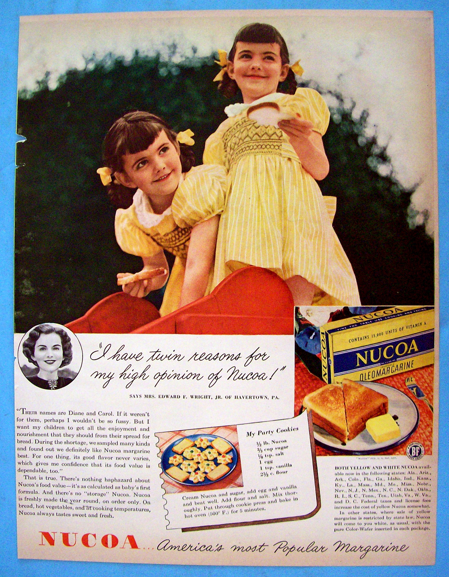 Vintage Ad: 1944 Nucoa Margarine