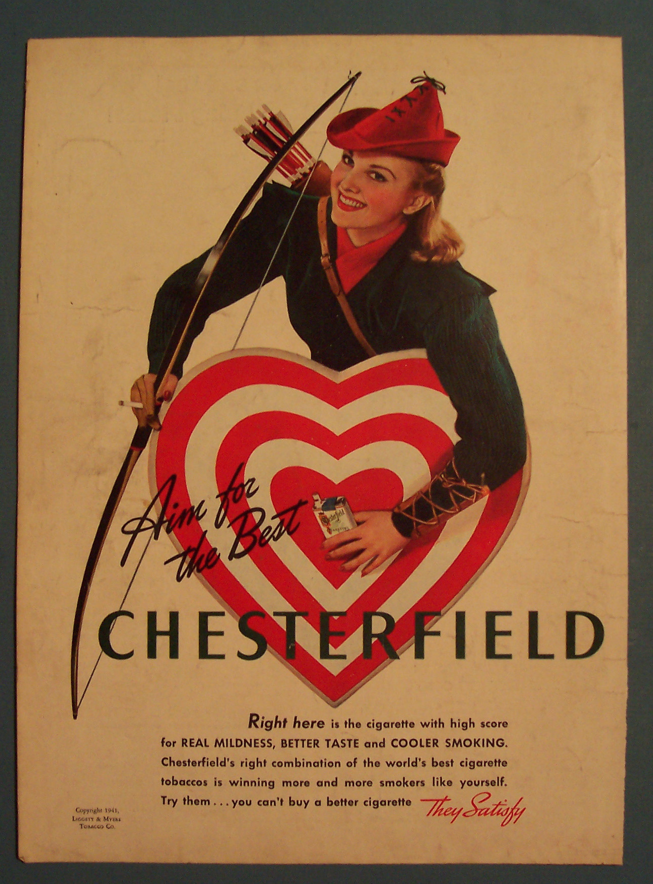 Vintage Ad: 1941 Chesterfield Cigarettes