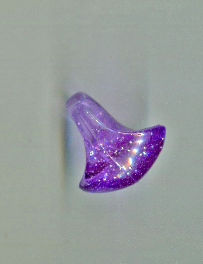 Vintage Huge Light Purple Confetti Lucite Ring
