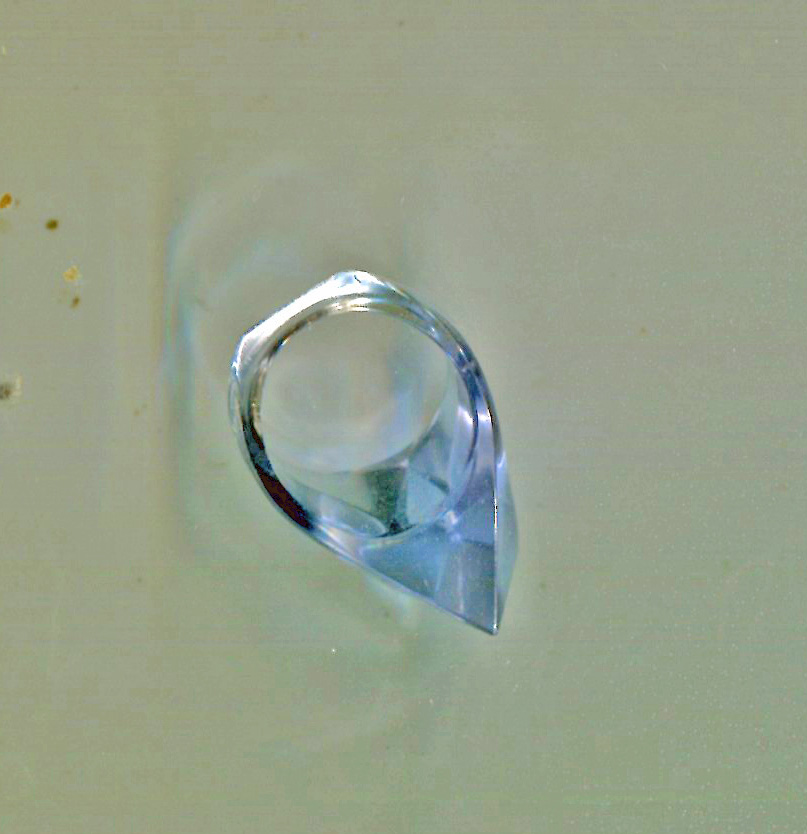 Vintage Huge CLEAR LUCITE RING