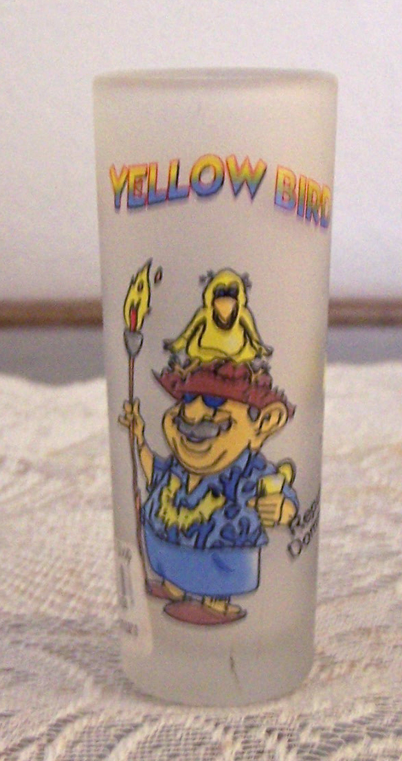 Yellow Bird Jigger Glass