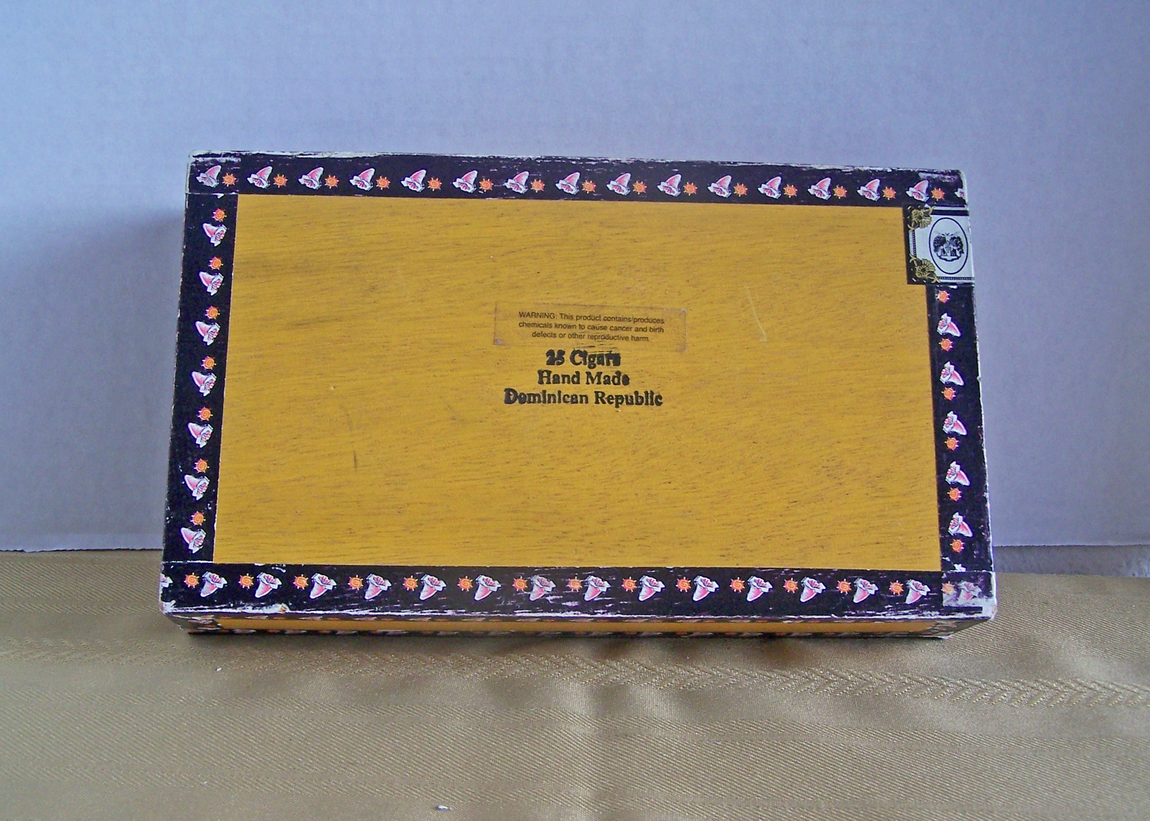 WEST INDIES, VANILLA, CARMELA, Empty Wooden Cigar Box