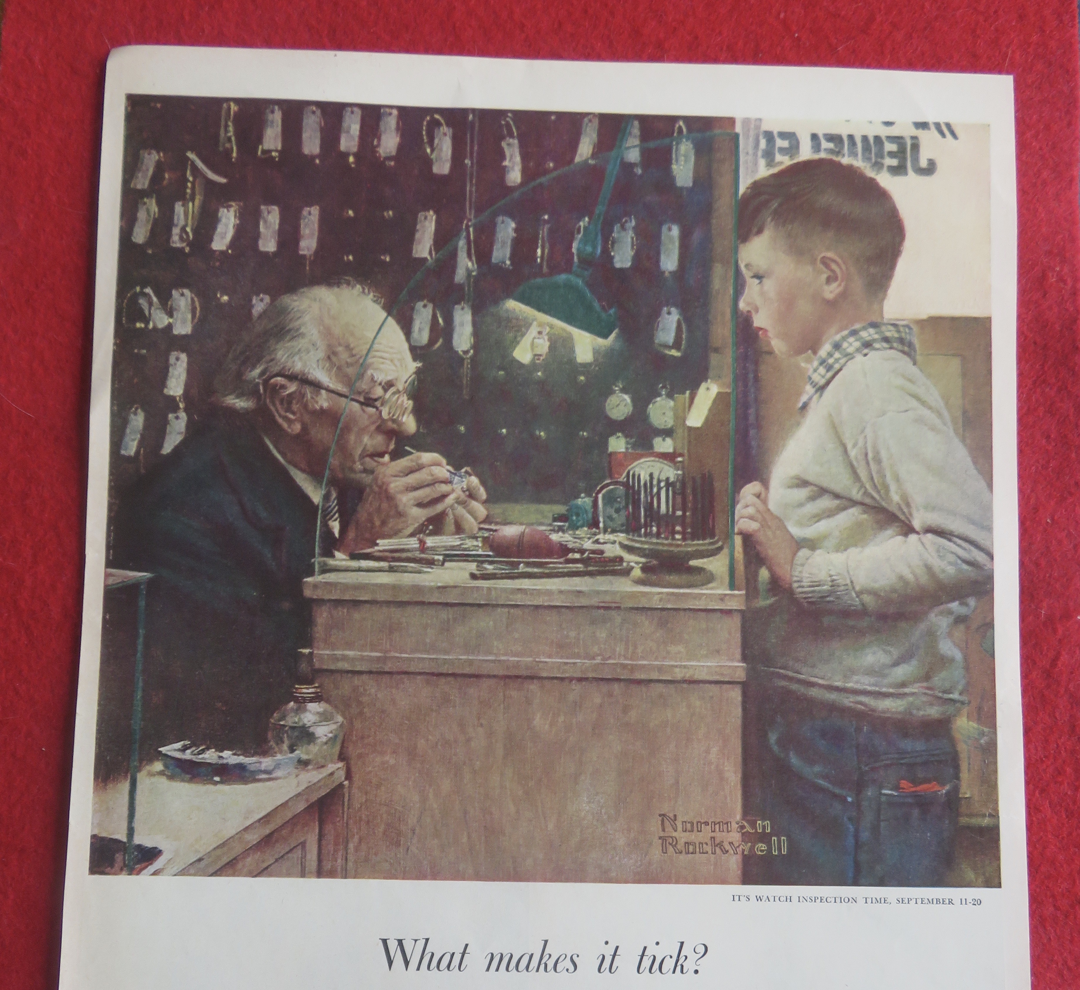 1952 Watchmakers Of Switzerland By Norman Rockwell