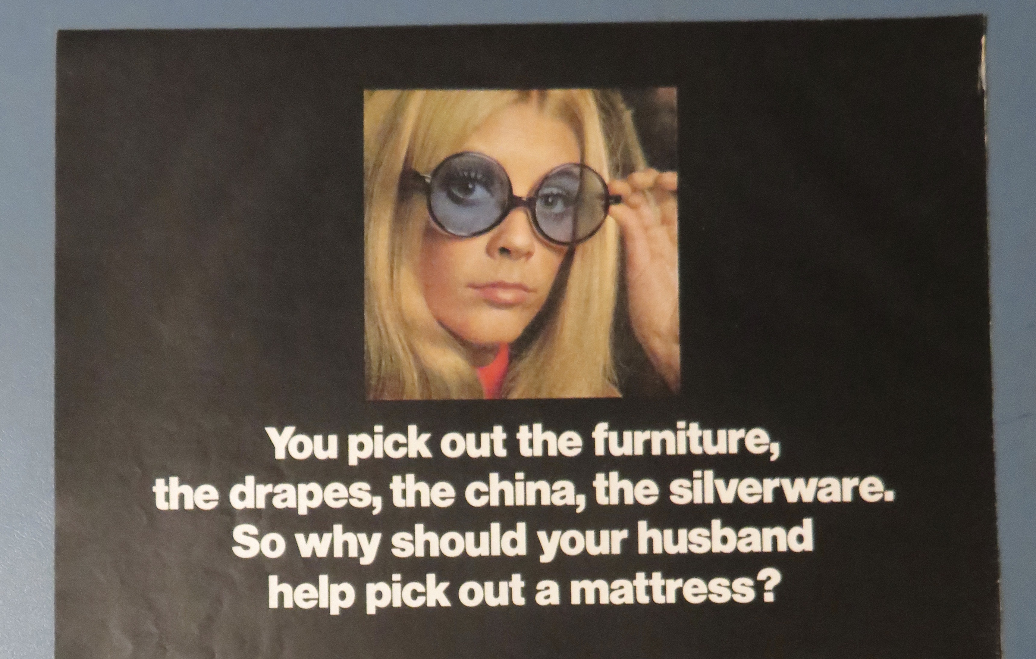 1970 Sealy Posturepedic Mattress with Man & Woman
