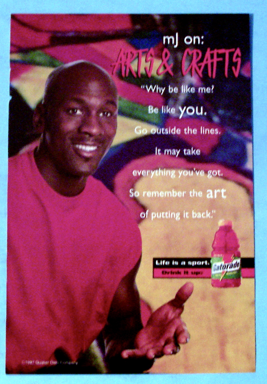 1997 Gatorade with Michael Jordan