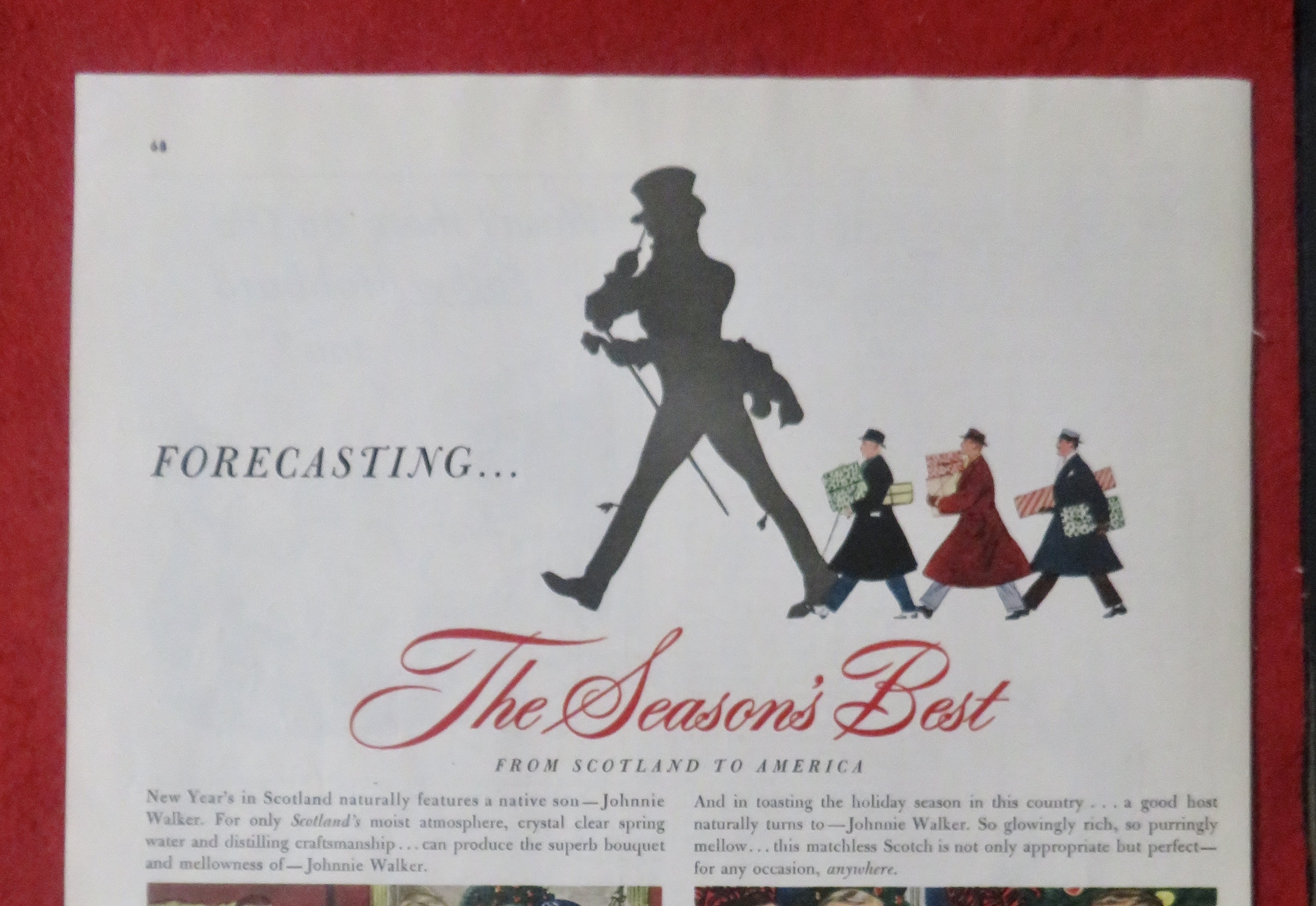 1948 Johnnie Walker Whiskey with The Seasons Best