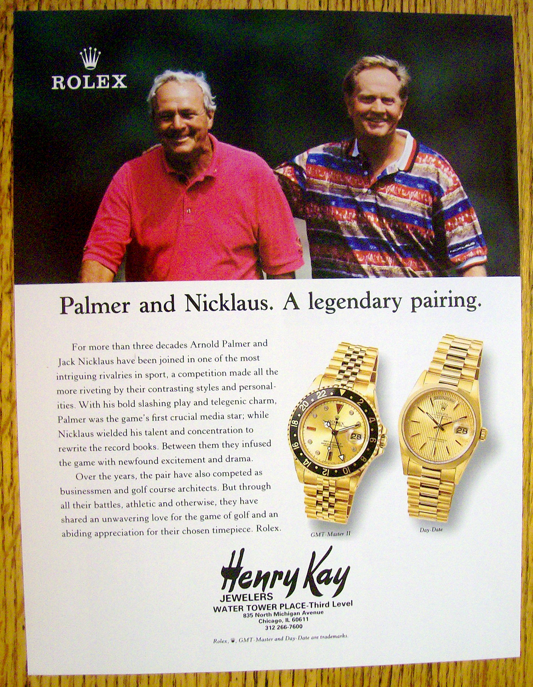 1997 Rolex w/ Palmer & Nicklaus