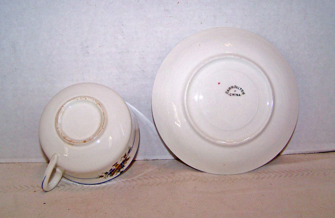 Carrollton China Cup & Saucer