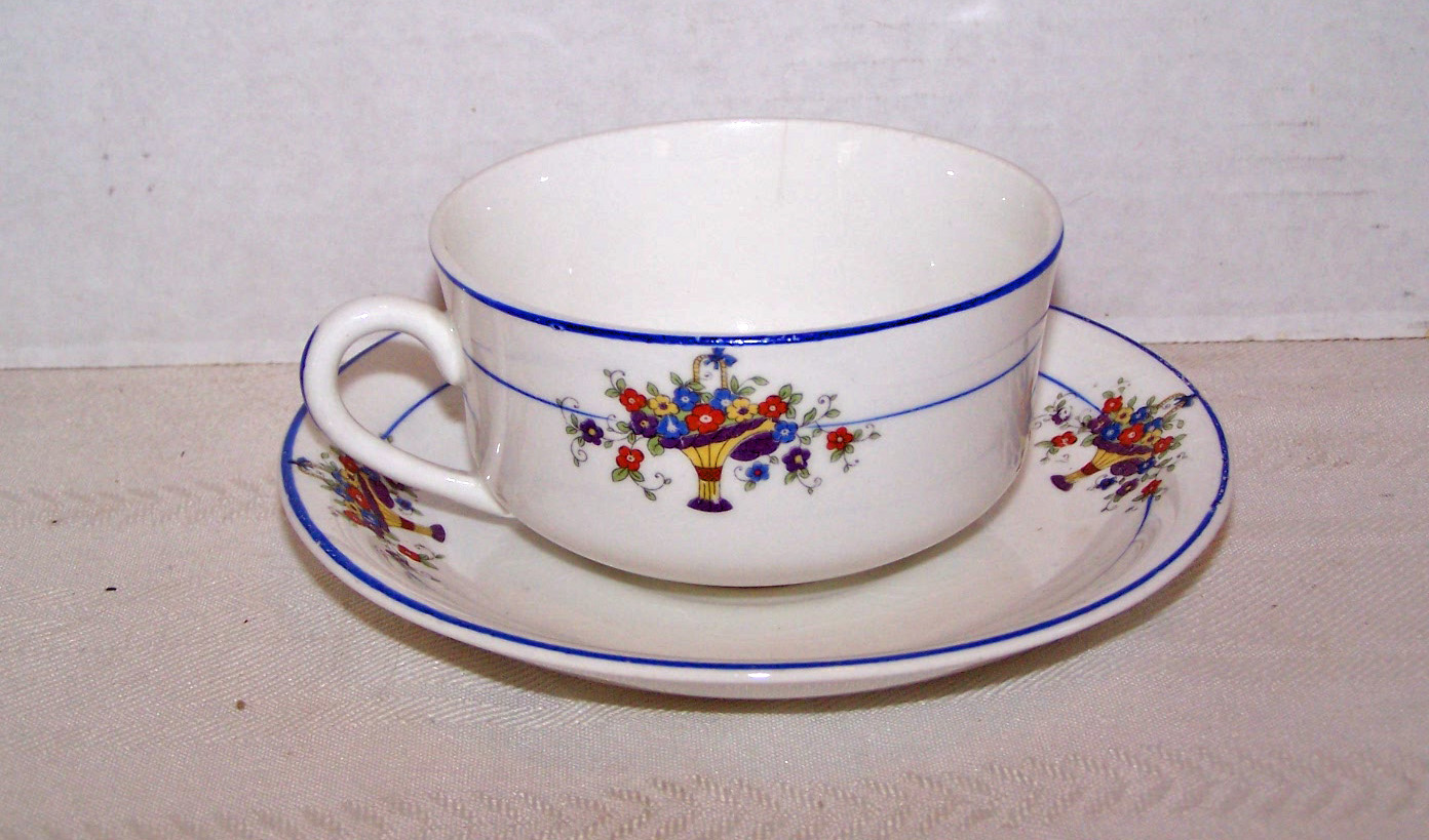 Carrollton China Cup & Saucer