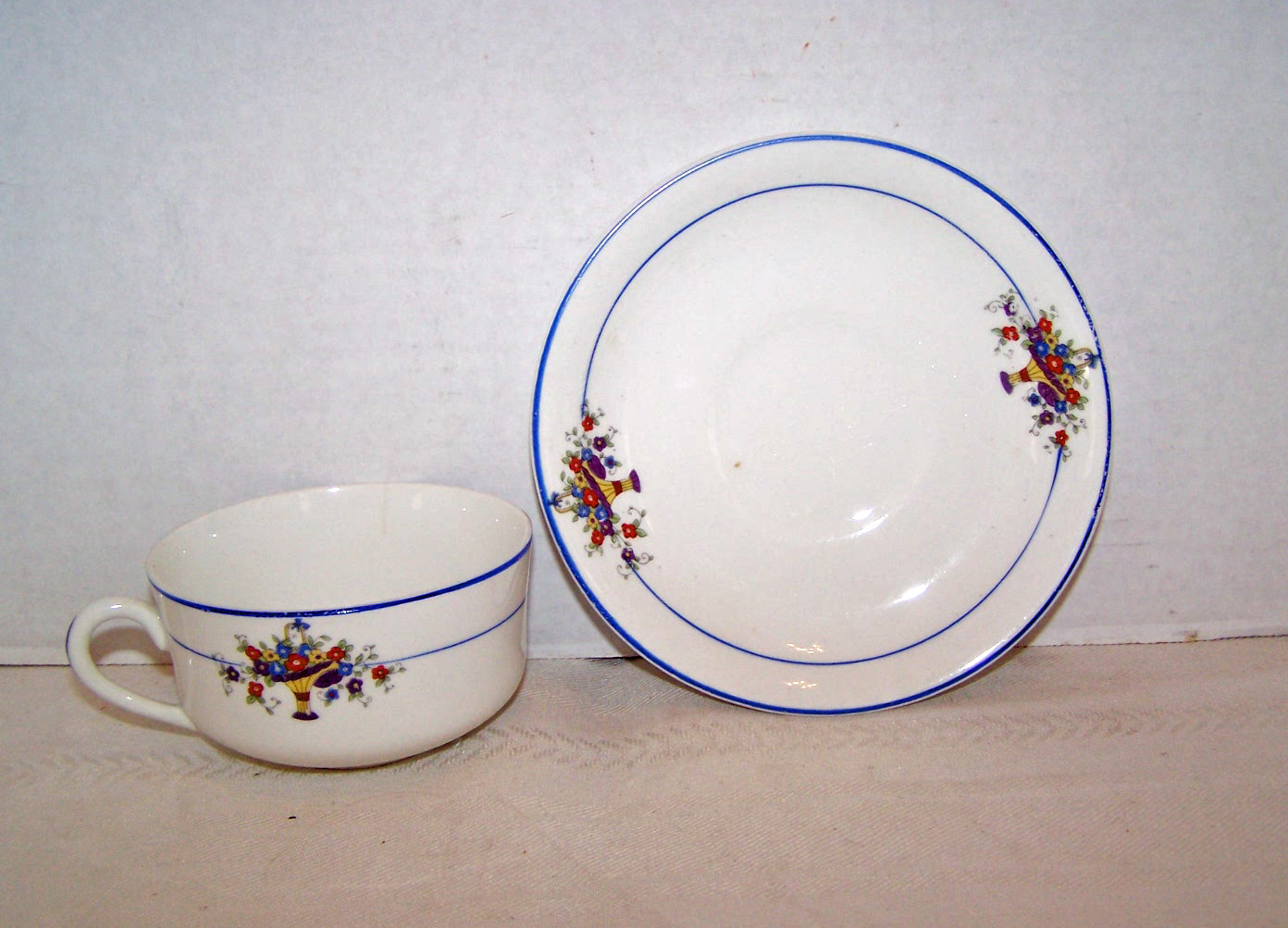 Carrollton China Cup & Saucer