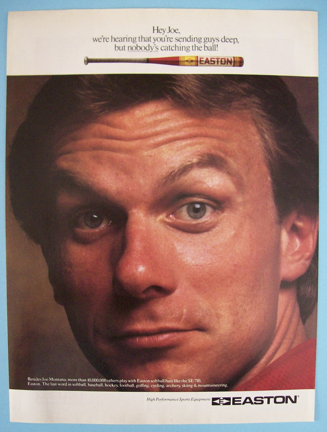 Vintage Ad: 1991 Easton w/ Joe Montana